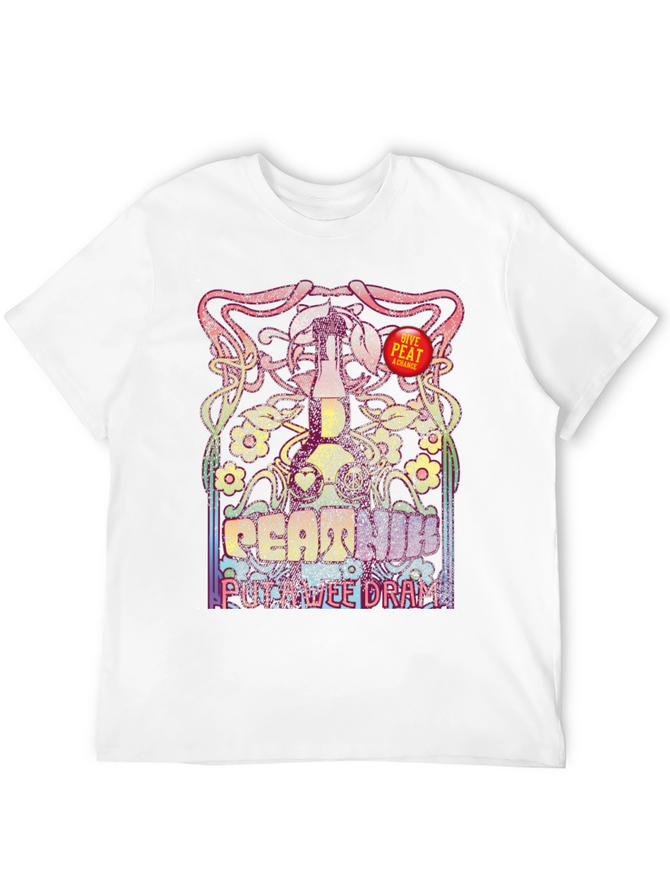 Peat Hum Wee Dram Black Graphic T-Shirt