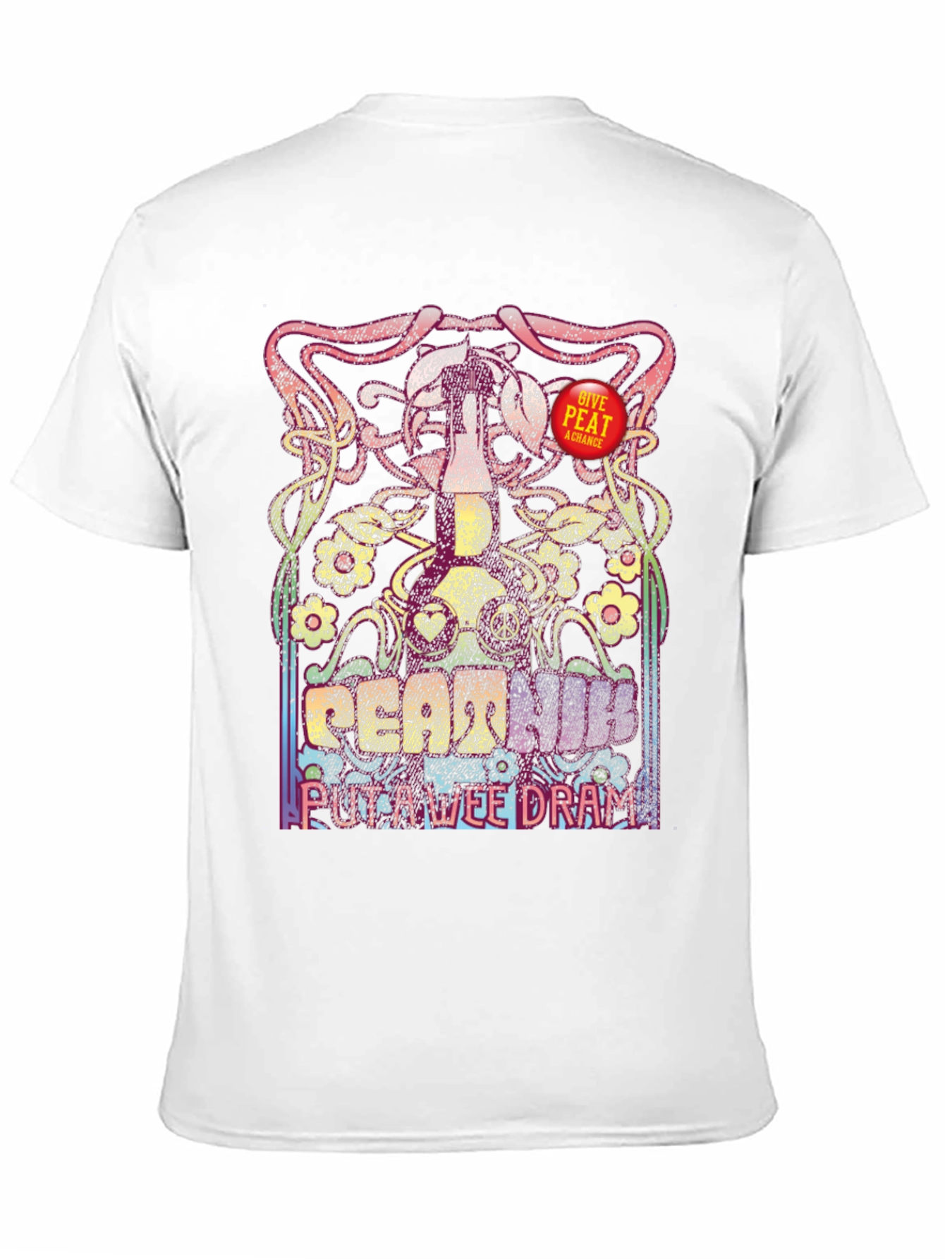 Peat Hum Wee Dram Black Graphic T-Shirt