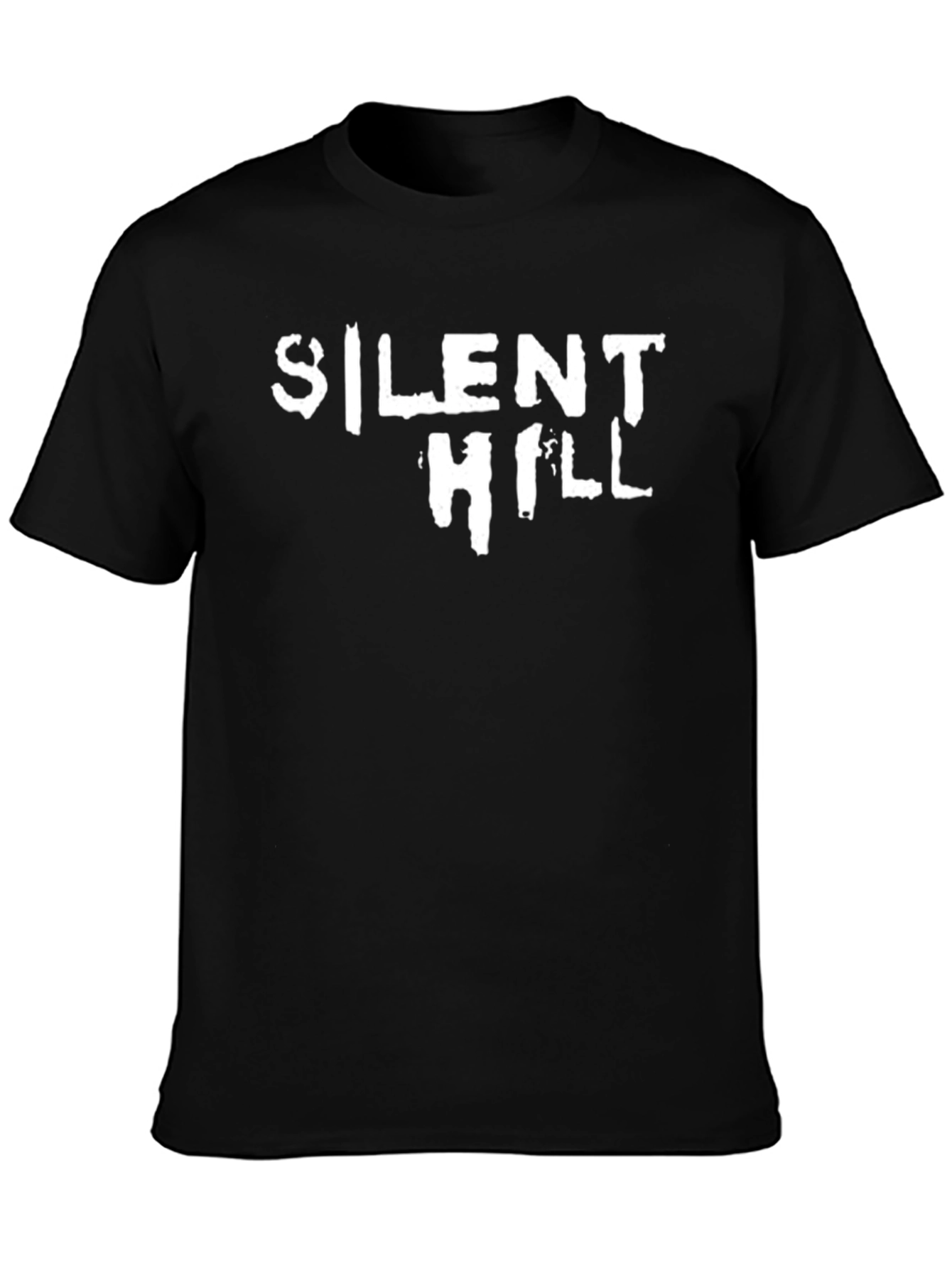Silent Hill Graphic Tee - Black Cotton Blend