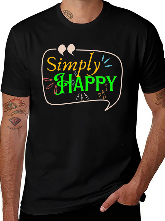 Simply Happy T-Shirt - Positive Vibes Tee