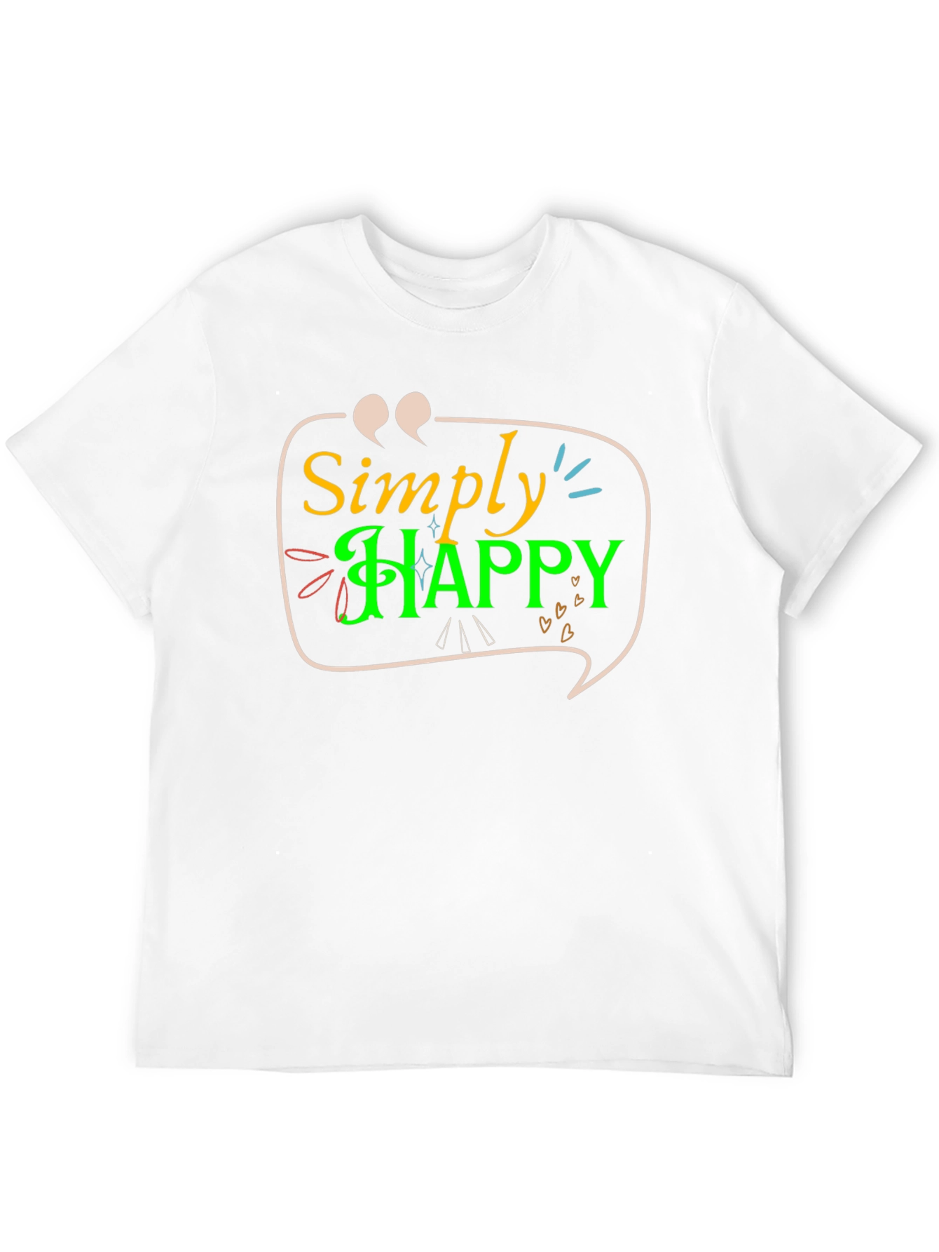 Simply Happy T-Shirt - Positive Vibes Tee