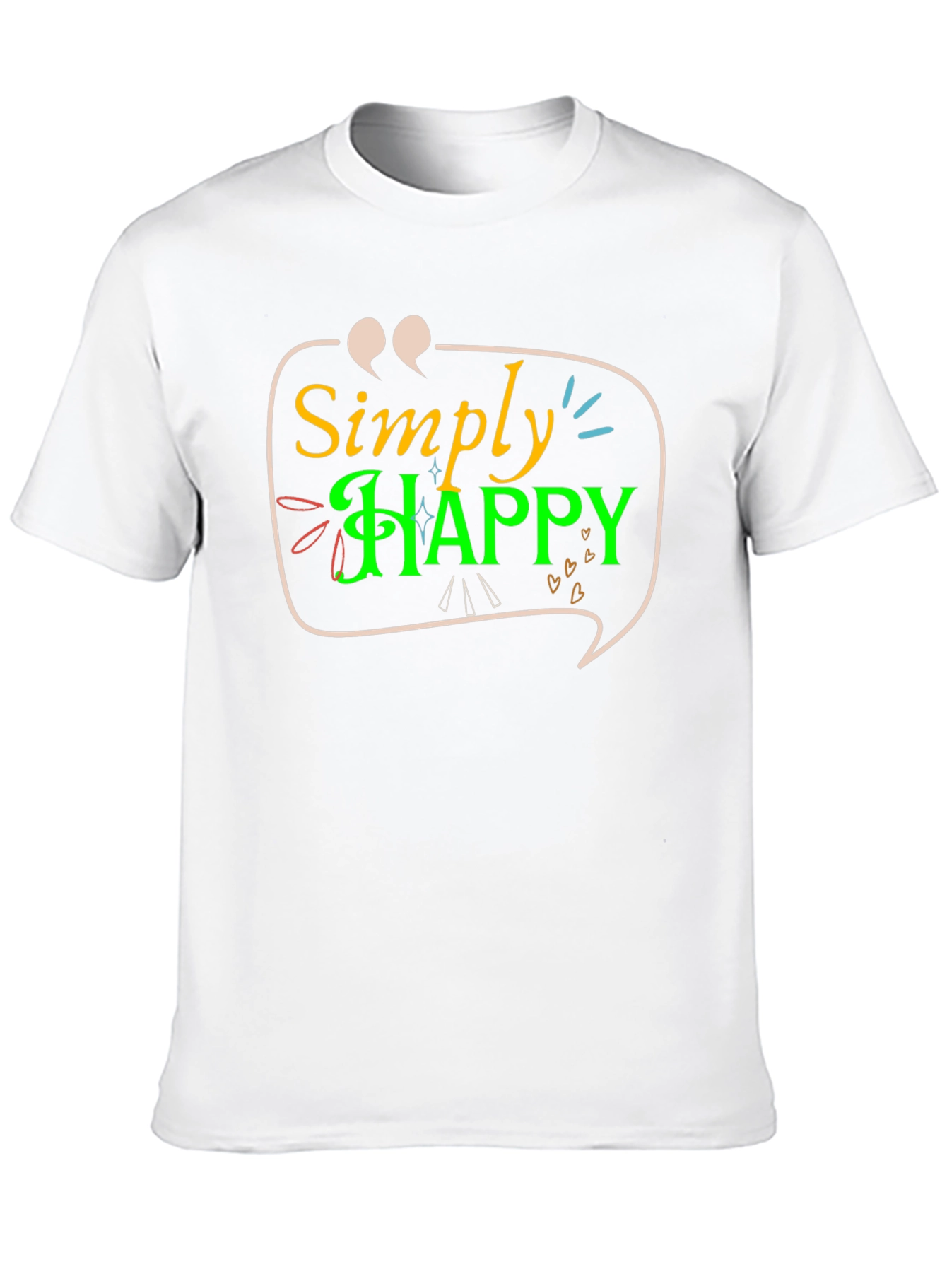 Simply Happy T-Shirt - Positive Vibes Tee