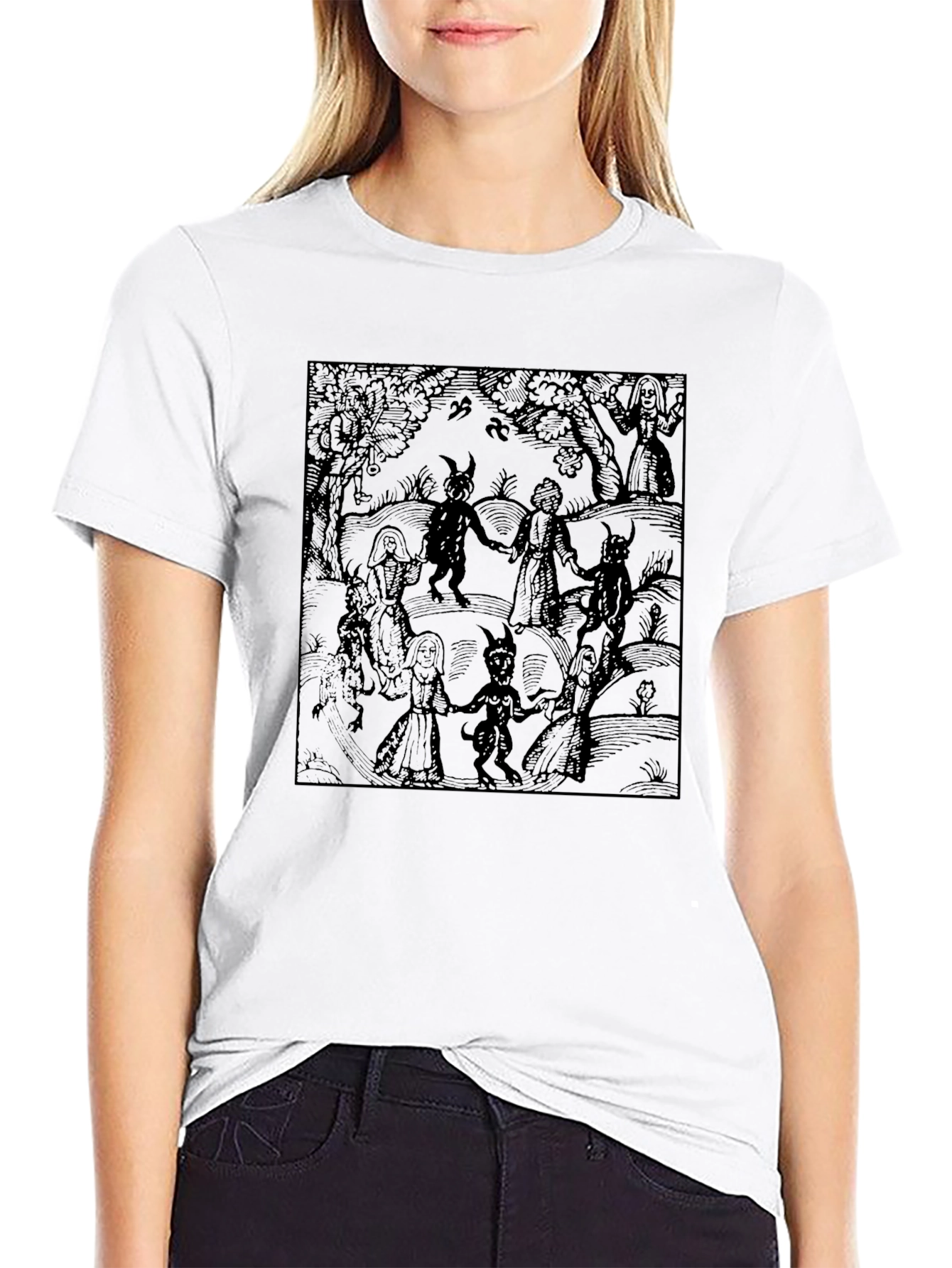 Dark Dance Graphic Tee - Unisex Black T-Shirt