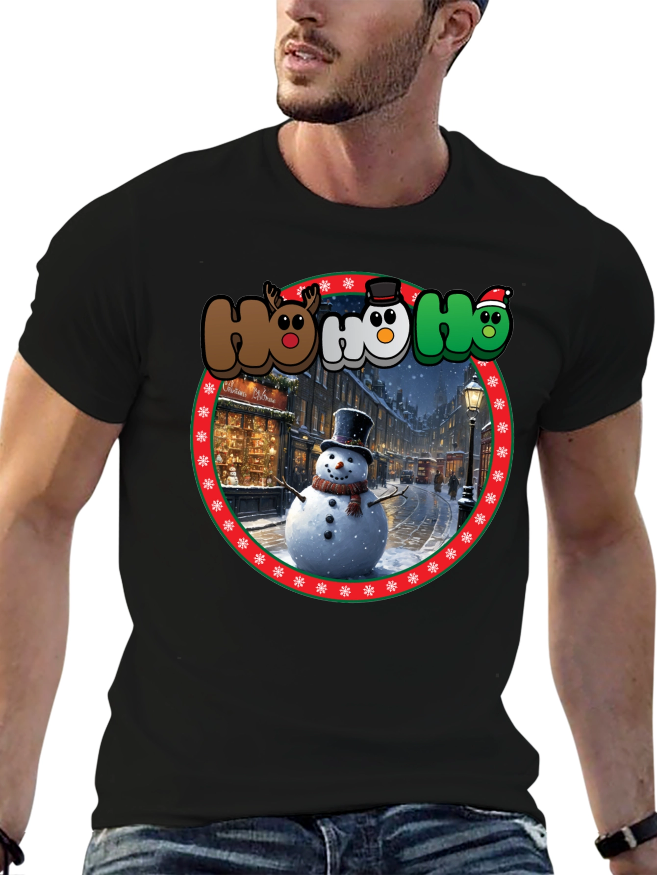 Festive Ho Ho Ho Christmas T-Shirt
