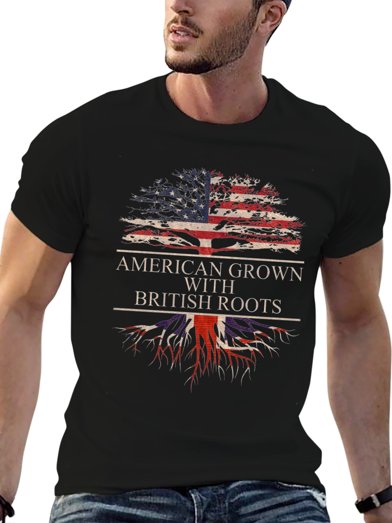 American Grown with British Roots T-Shirt