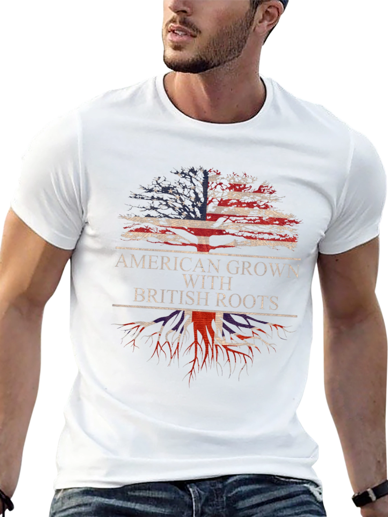American Grown with British Roots T-Shirt