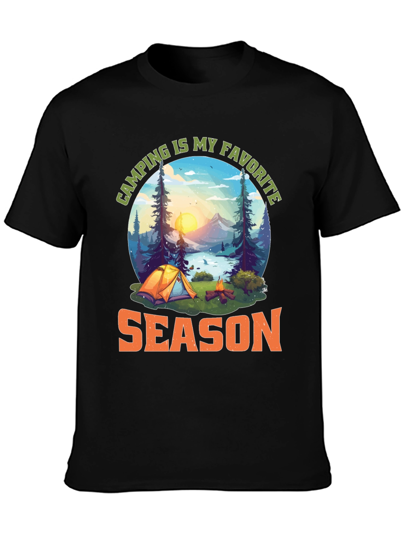 Camping Is My Favorite Season Graphic T-Shirt