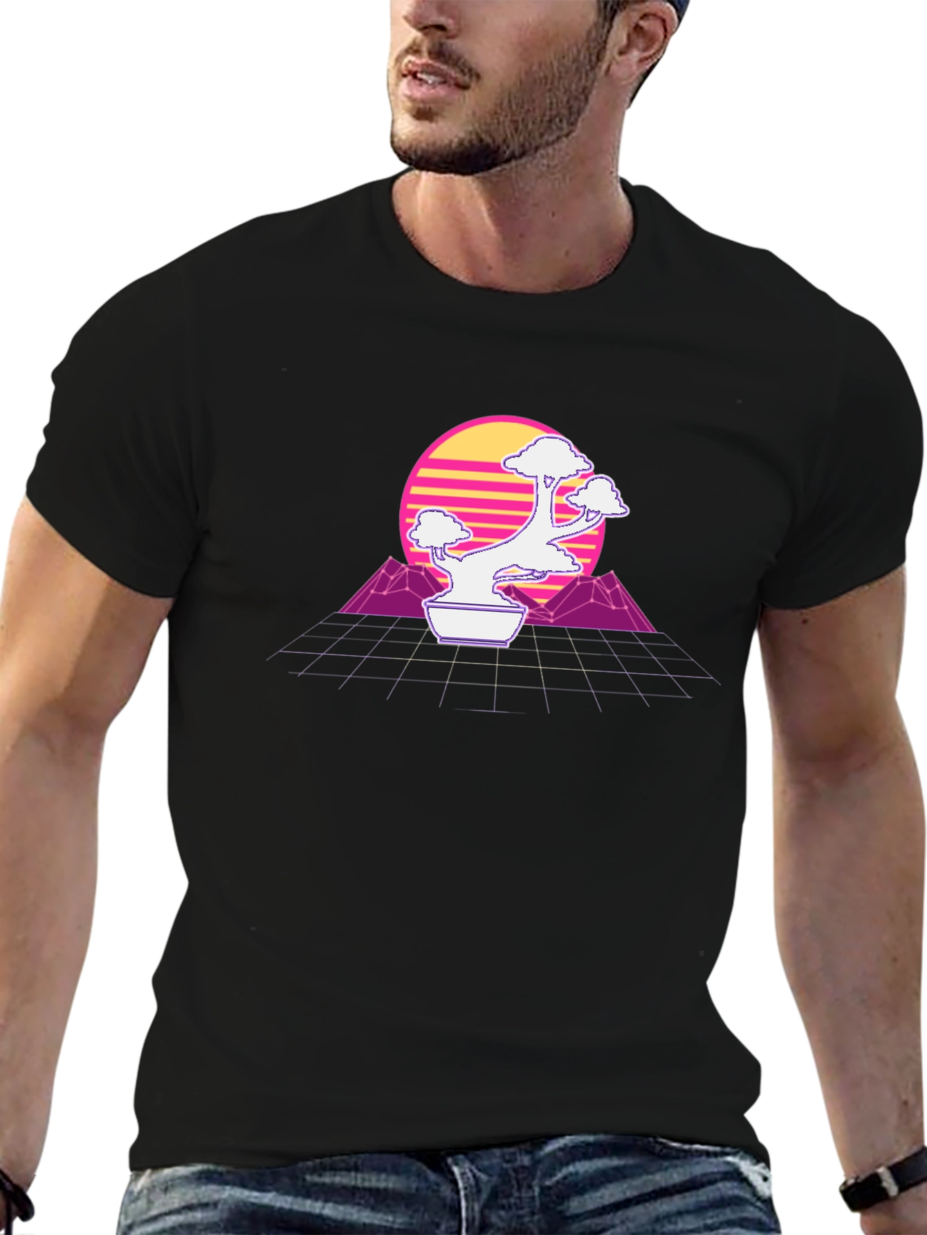 Retro Bonsai Tree T-Shirt