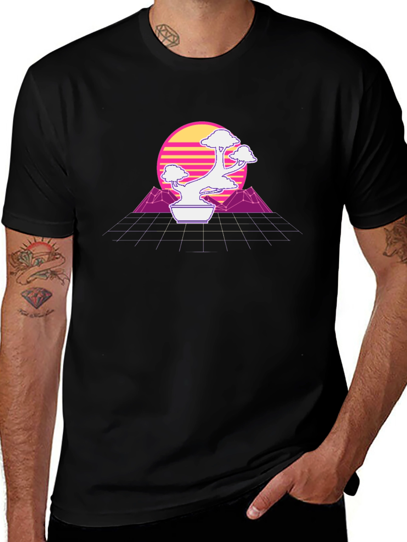 Retro Bonsai Tree T-Shirt