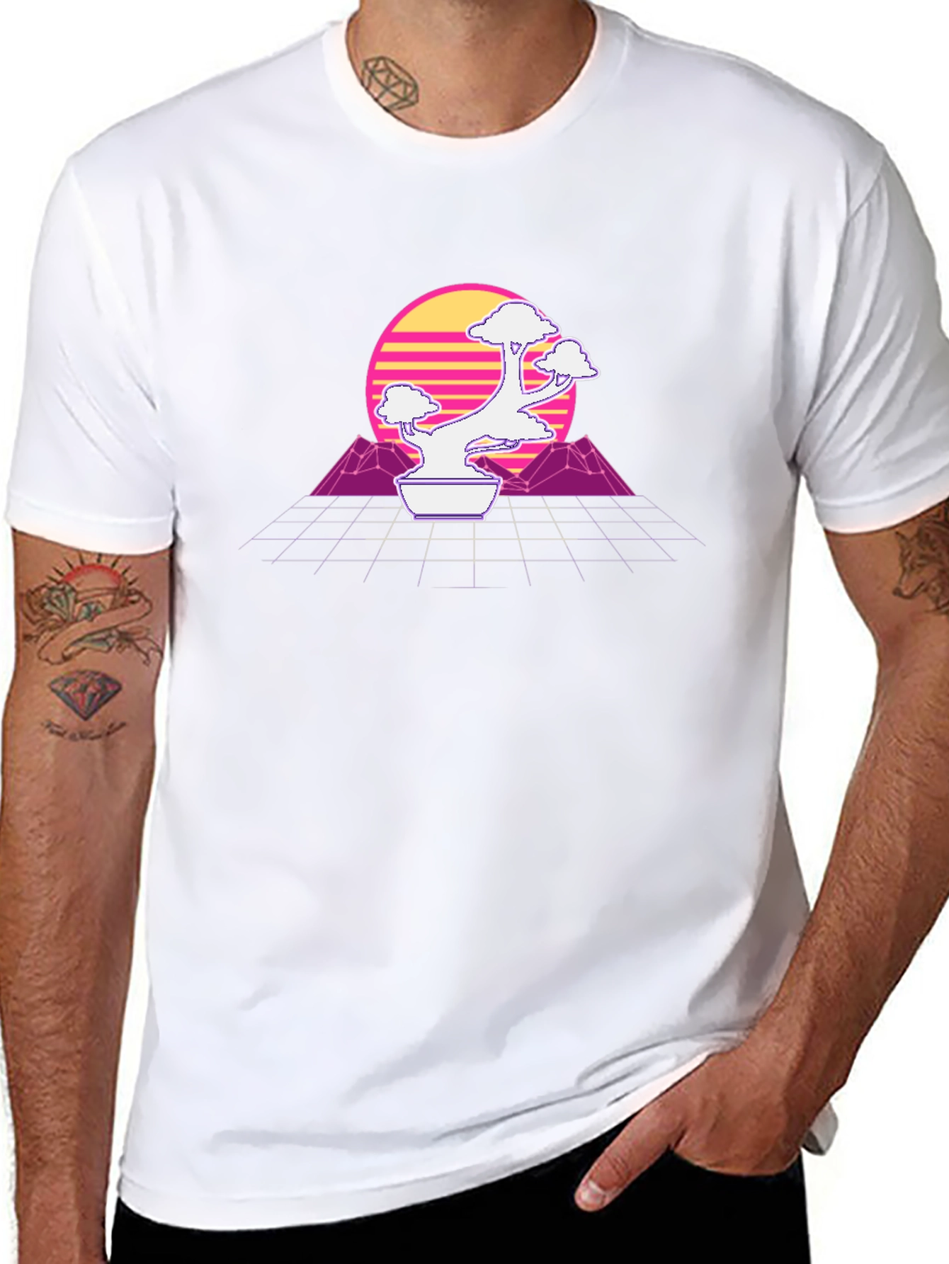 Retro Bonsai Tree T-Shirt