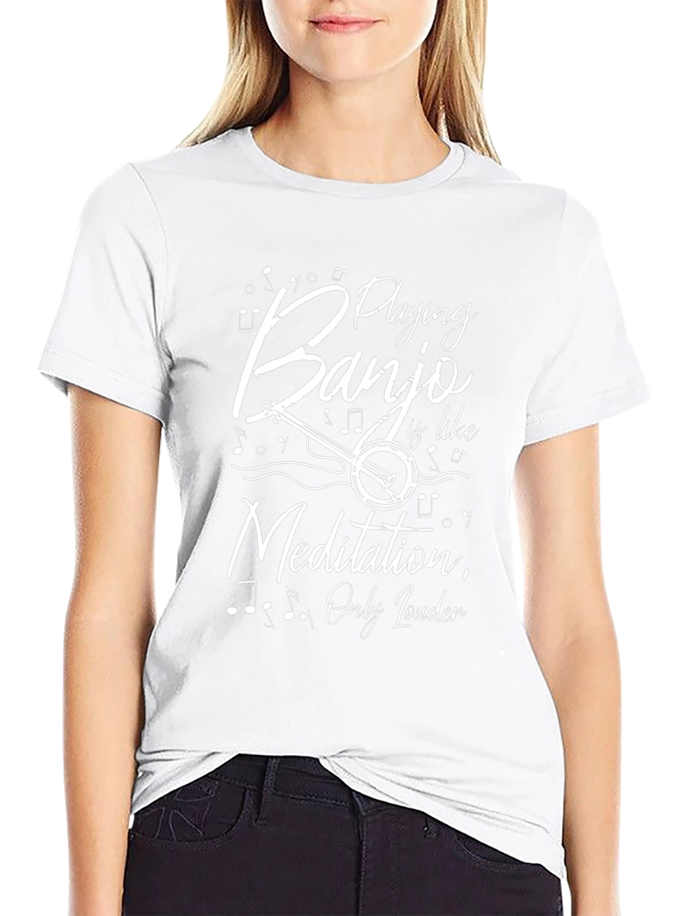 Banjo Meditation Funny Musician T-Shirt