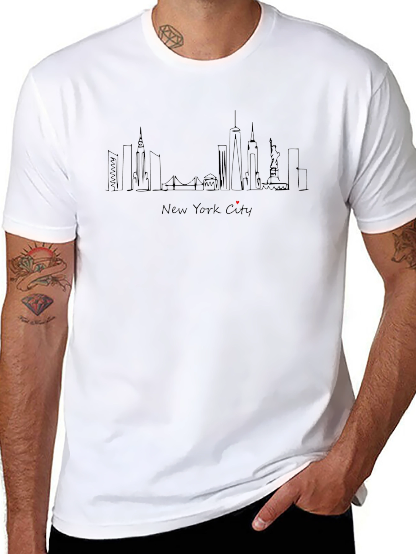 New York City Skyline Graphic T-Shirt
