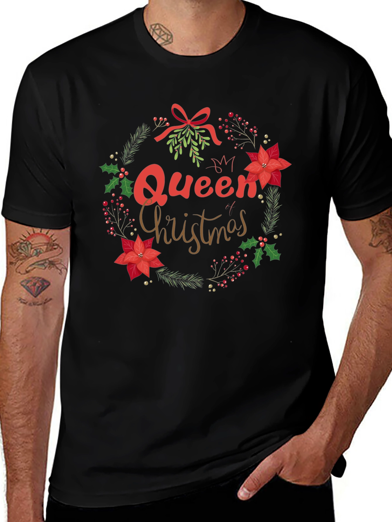 Queen Christmas T-Shirt - Holiday Celebration
