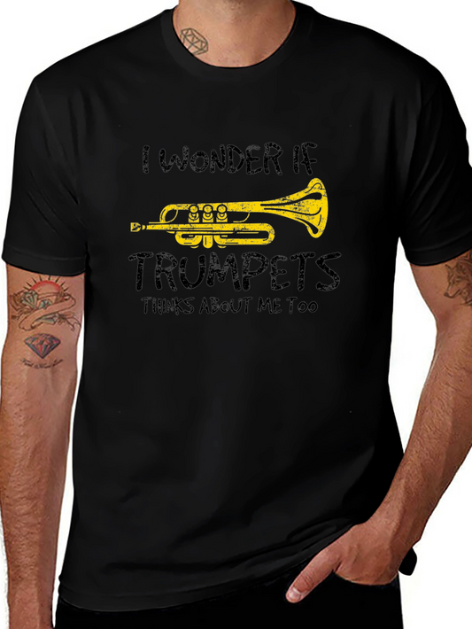Trumpet Humor Graphic T-Shirt - Musical Instrument Tee
