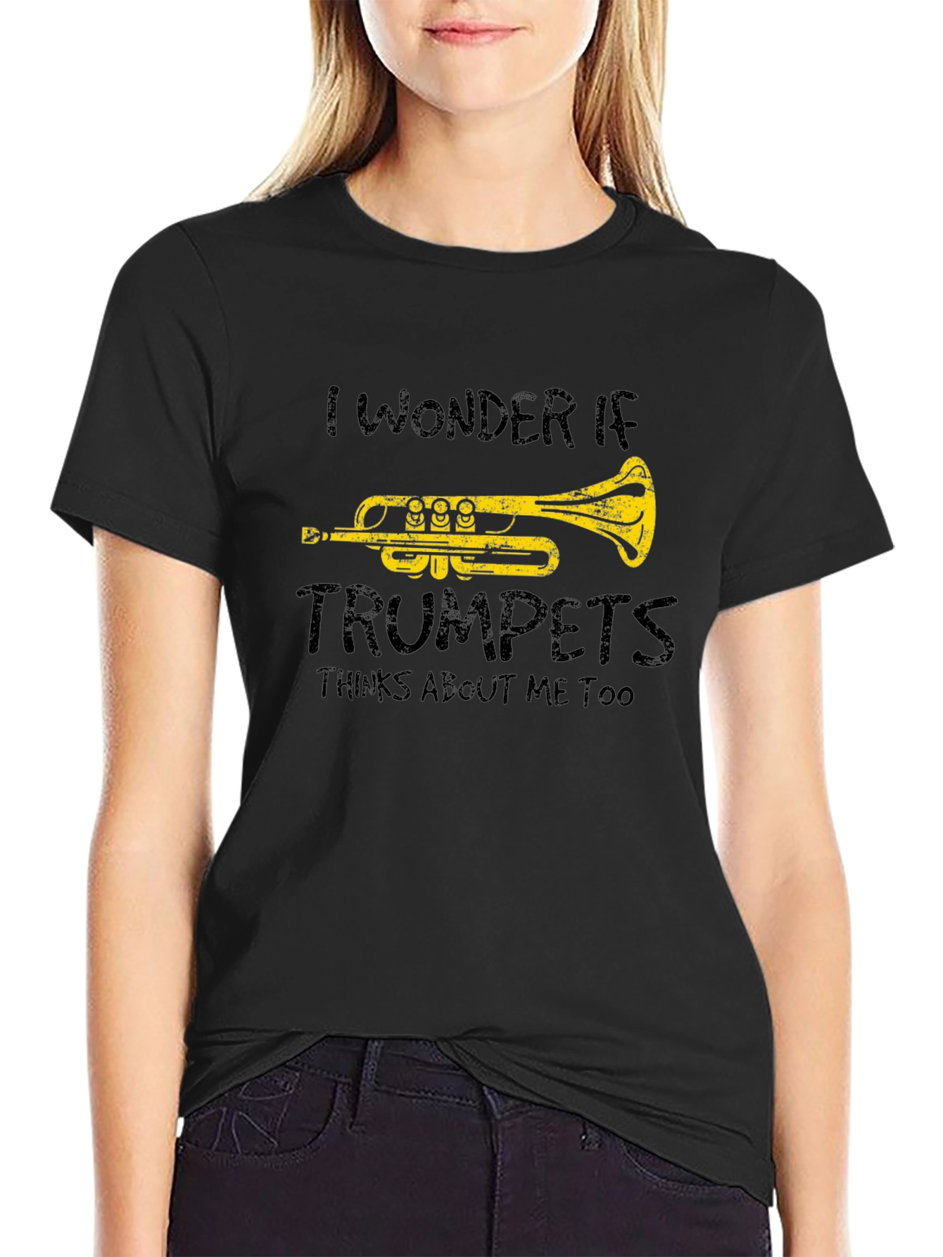 Trumpet Humor Graphic T-Shirt - Musical Instrument Tee
