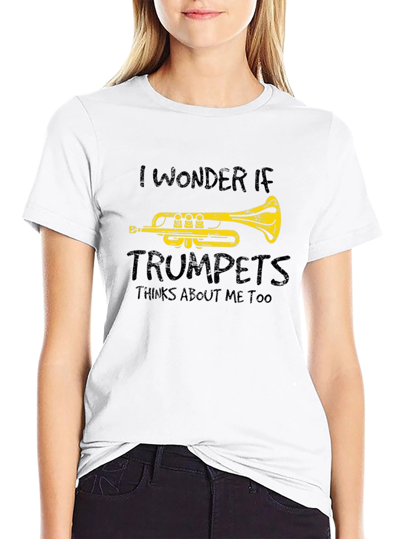 Trumpet Humor Graphic T-Shirt - Musical Instrument Tee