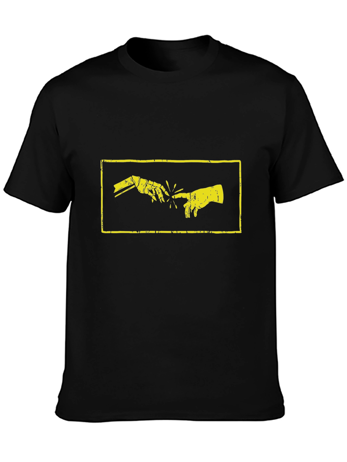 Creation of Adam Robot Hand T-Shirt
