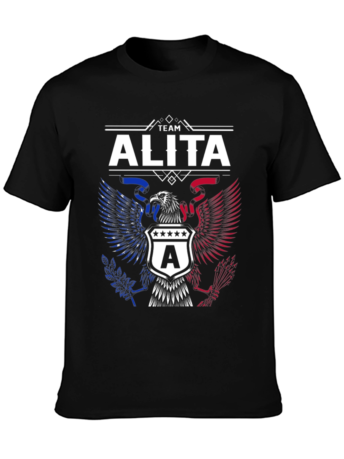 Team Alita Eagle Crest Graphic T-Shirt