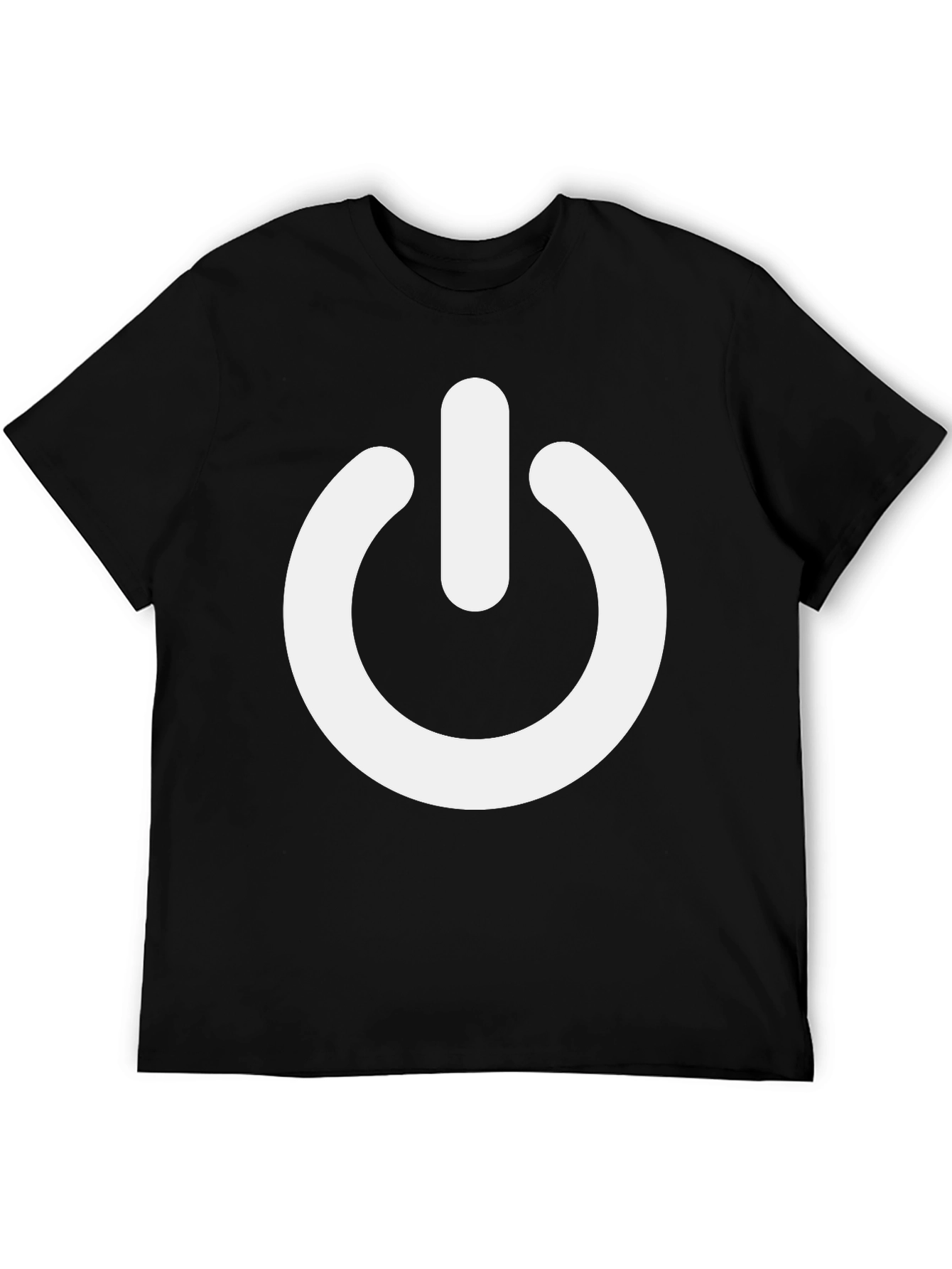 Power Symbol T-Shirt - Black Cotton Blend