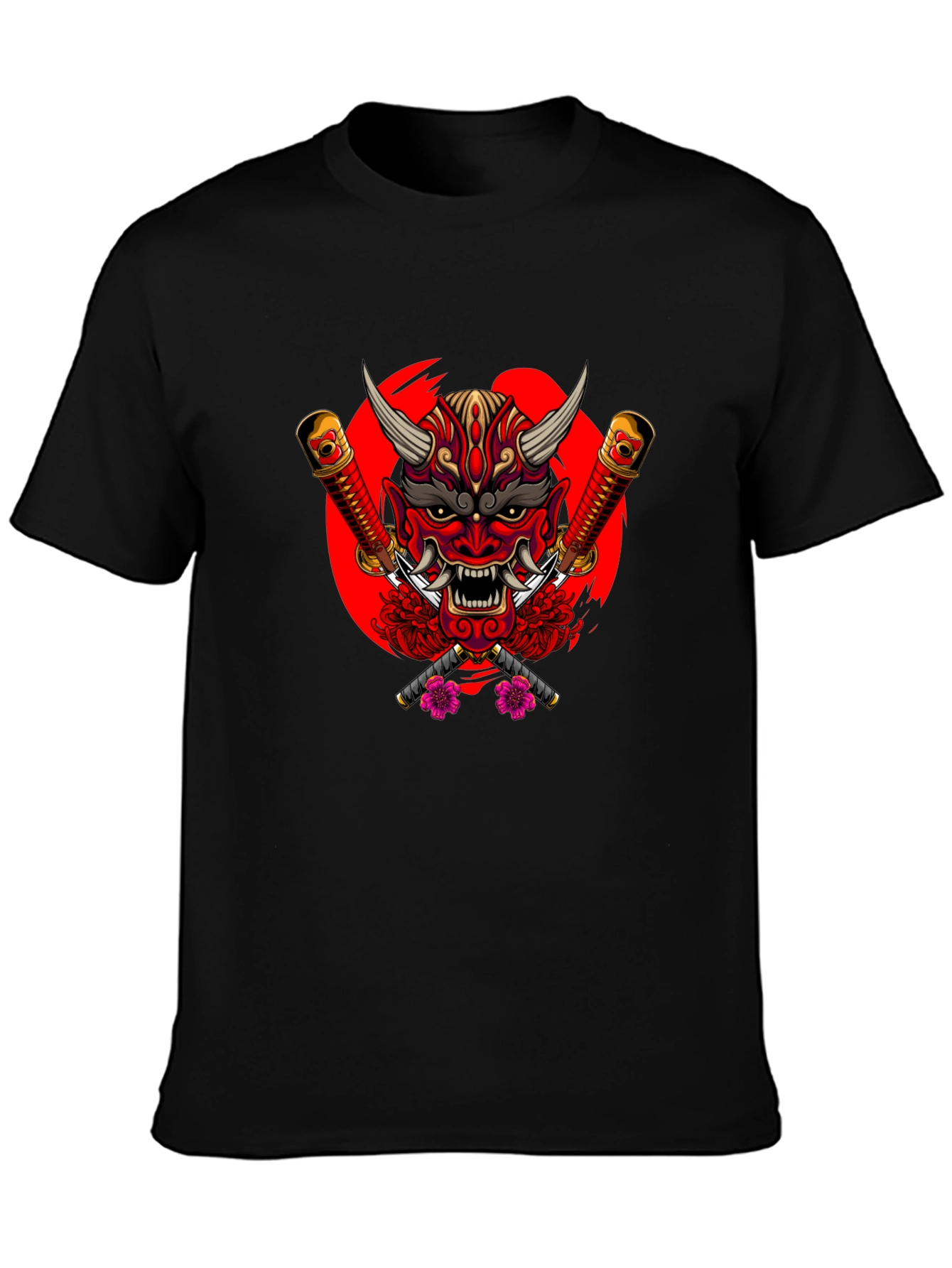 Japanese Oni Mask Graphic Tee