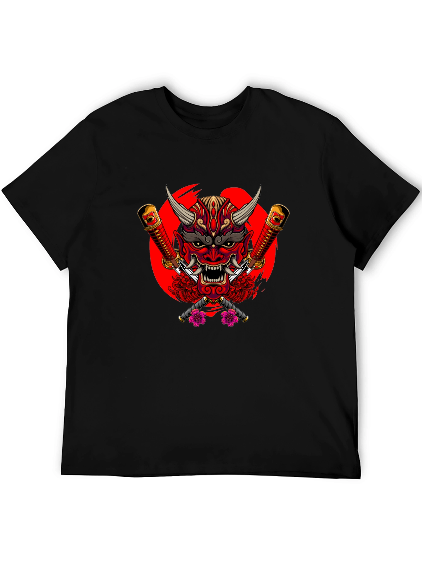 Japanese Oni Mask Graphic Tee