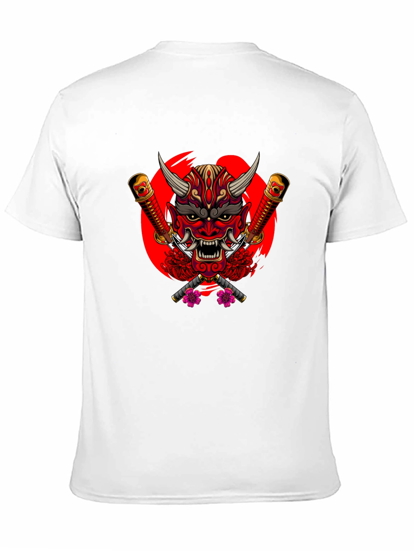 Japanese Oni Mask Graphic Tee