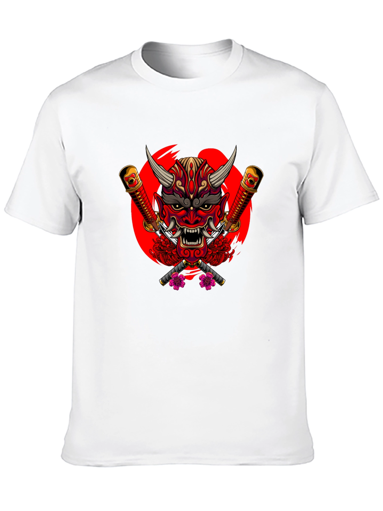 Japanese Oni Mask Graphic Tee