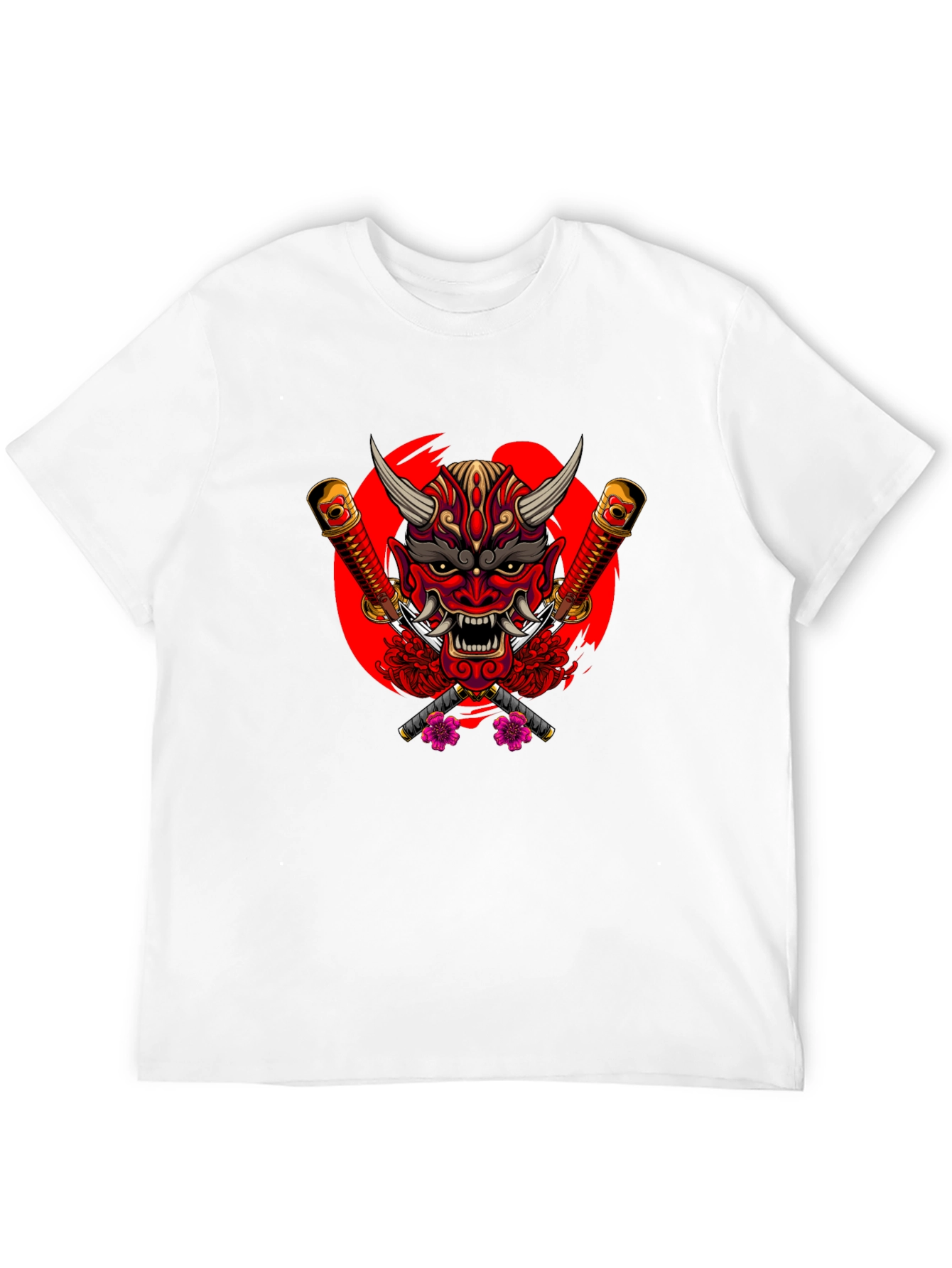 Japanese Oni Mask Graphic Tee