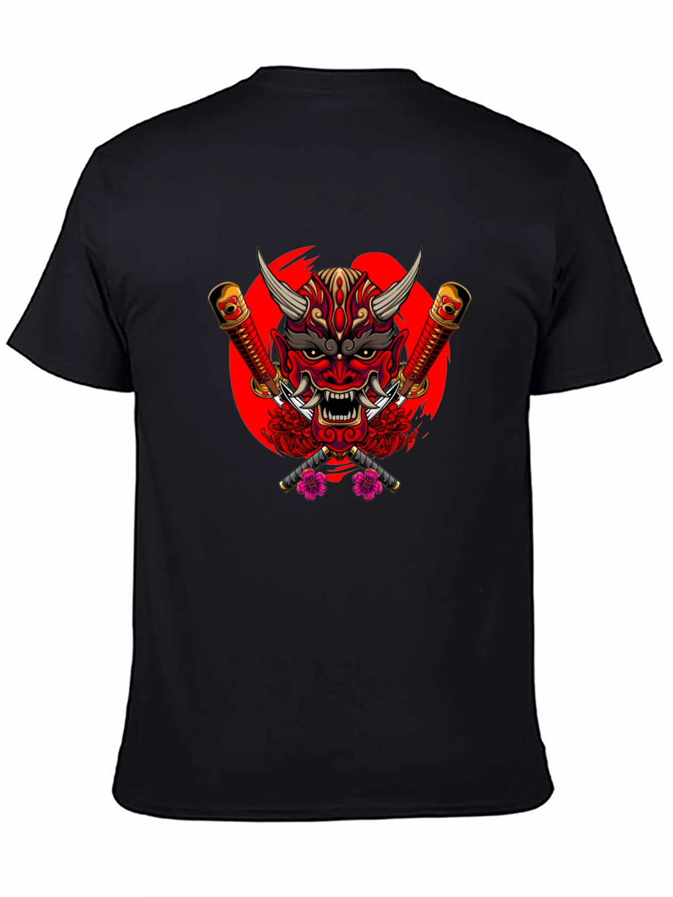 Japanese Oni Mask Graphic Tee
