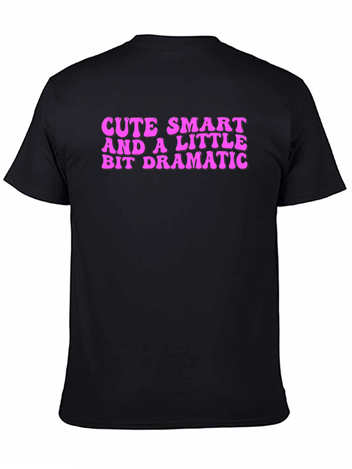 Cute Smart Dramatic T-Shirt - Black
