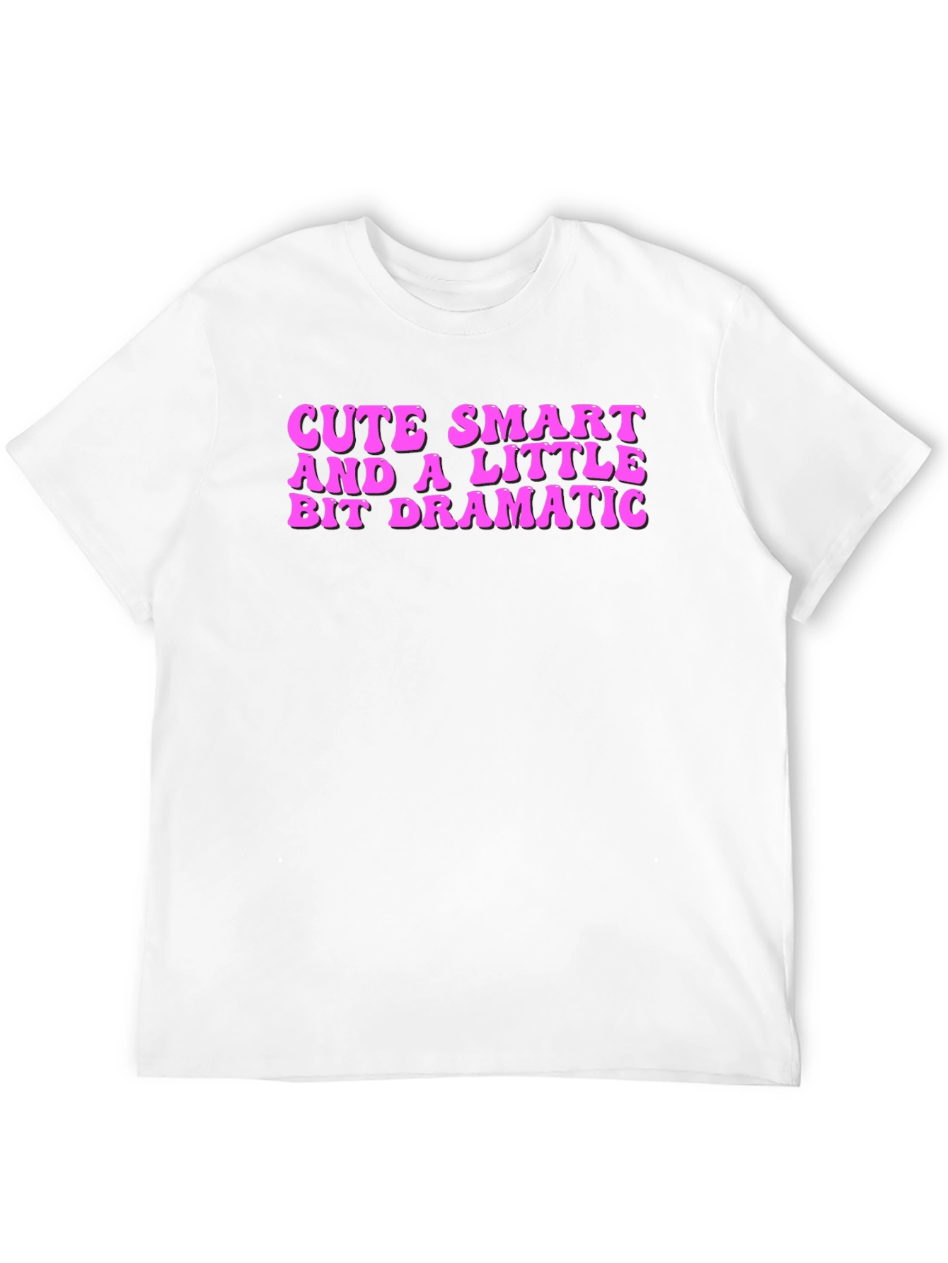 Cute Smart Dramatic T-Shirt - Black
