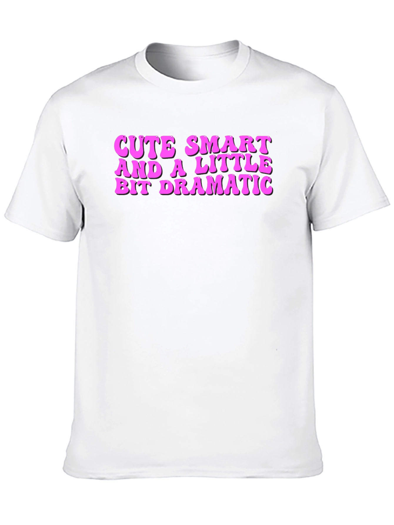 Cute Smart Dramatic T-Shirt - Black