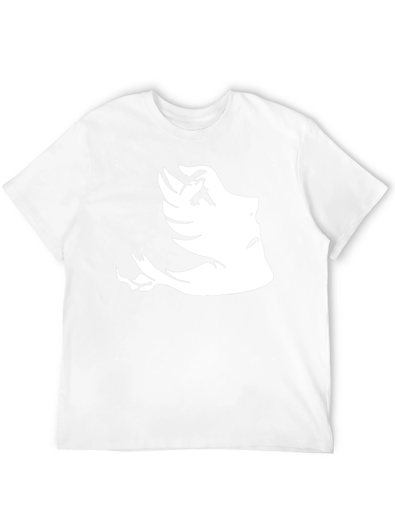 Abstract Face Graphic Tee - Black