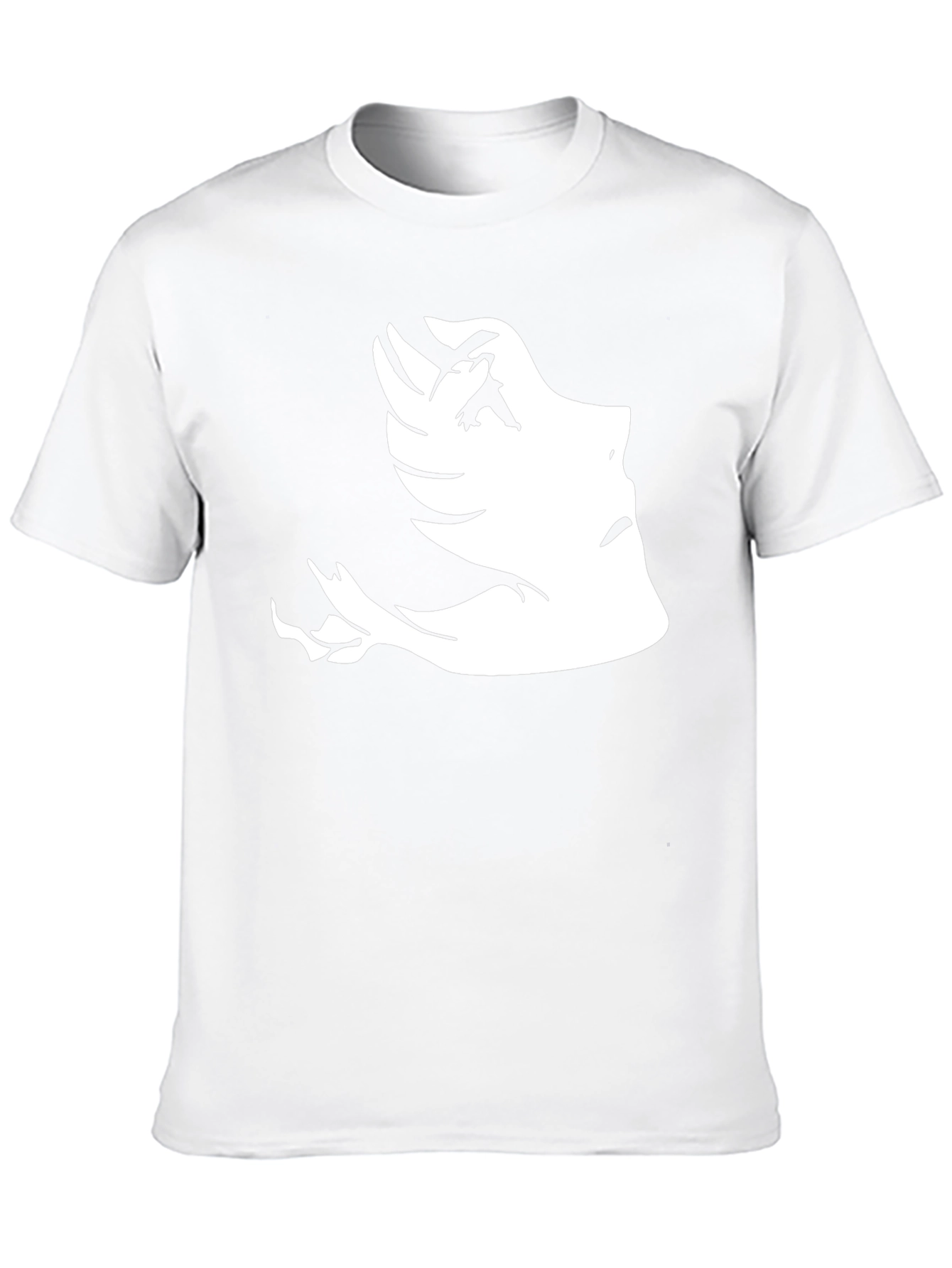 Abstract Face Graphic Tee - Black