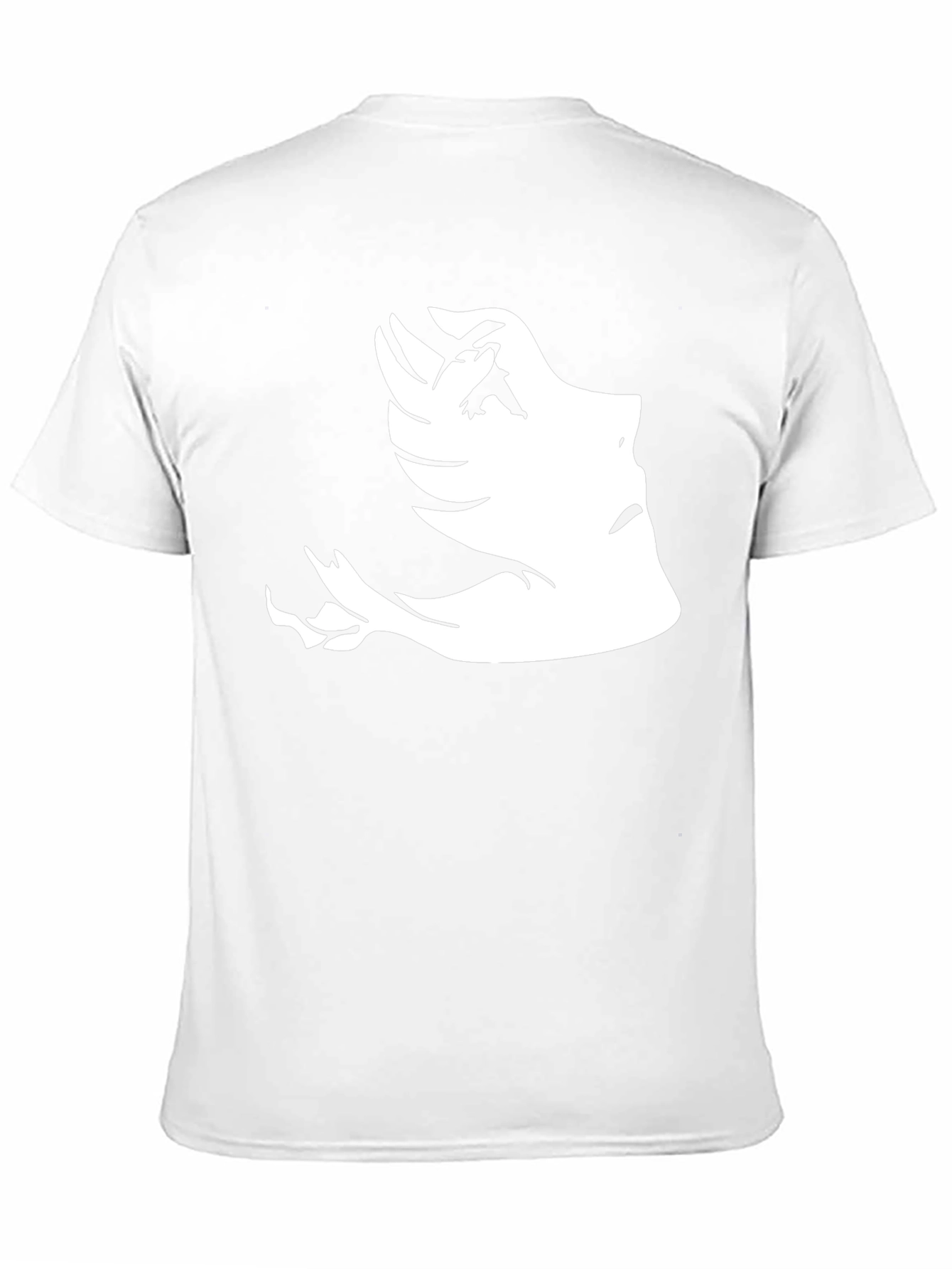 Abstract Face Graphic Tee - Black