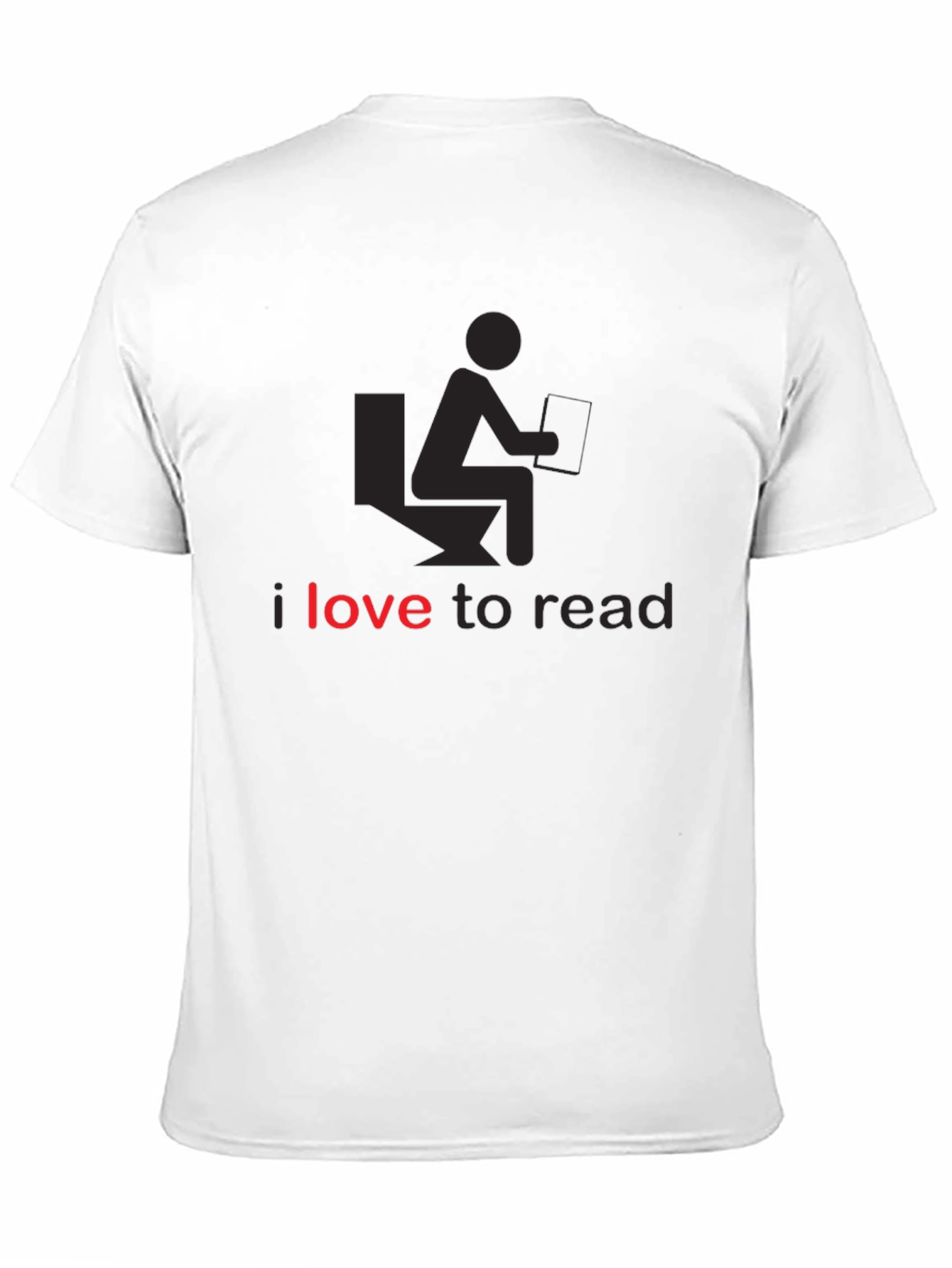 I Love to Read Funny Black T-Shirt