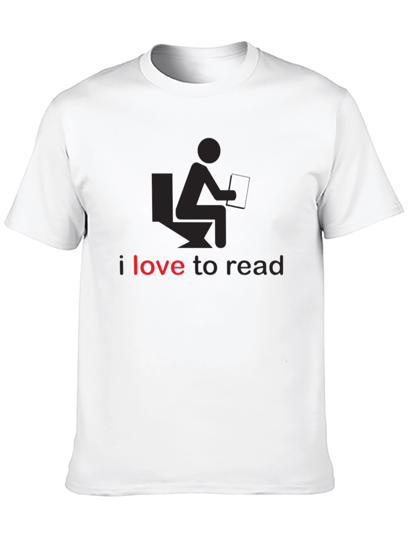 I Love to Read Funny Black T-Shirt
