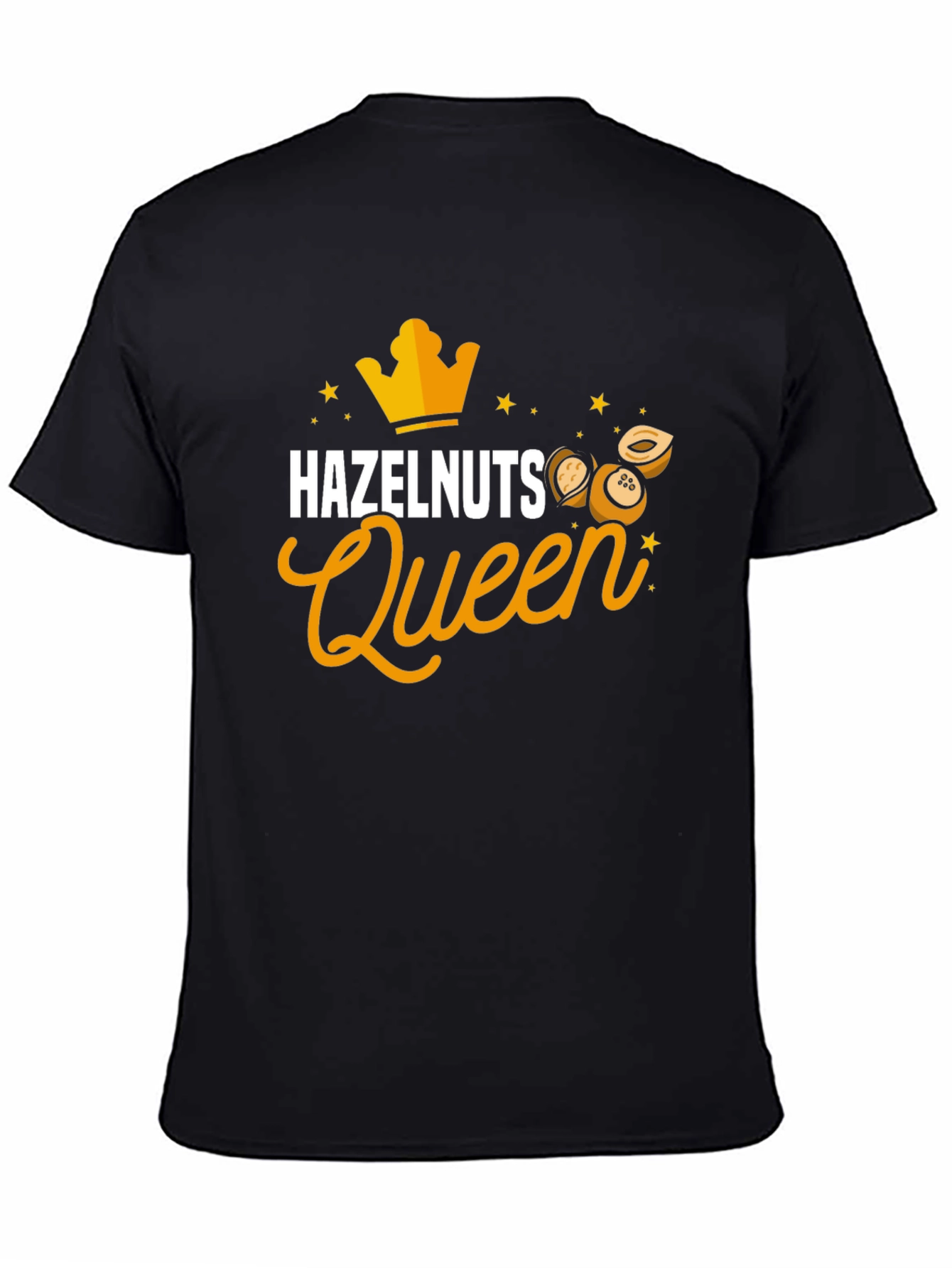 Hazelnuts Queen Black T-Shirt
