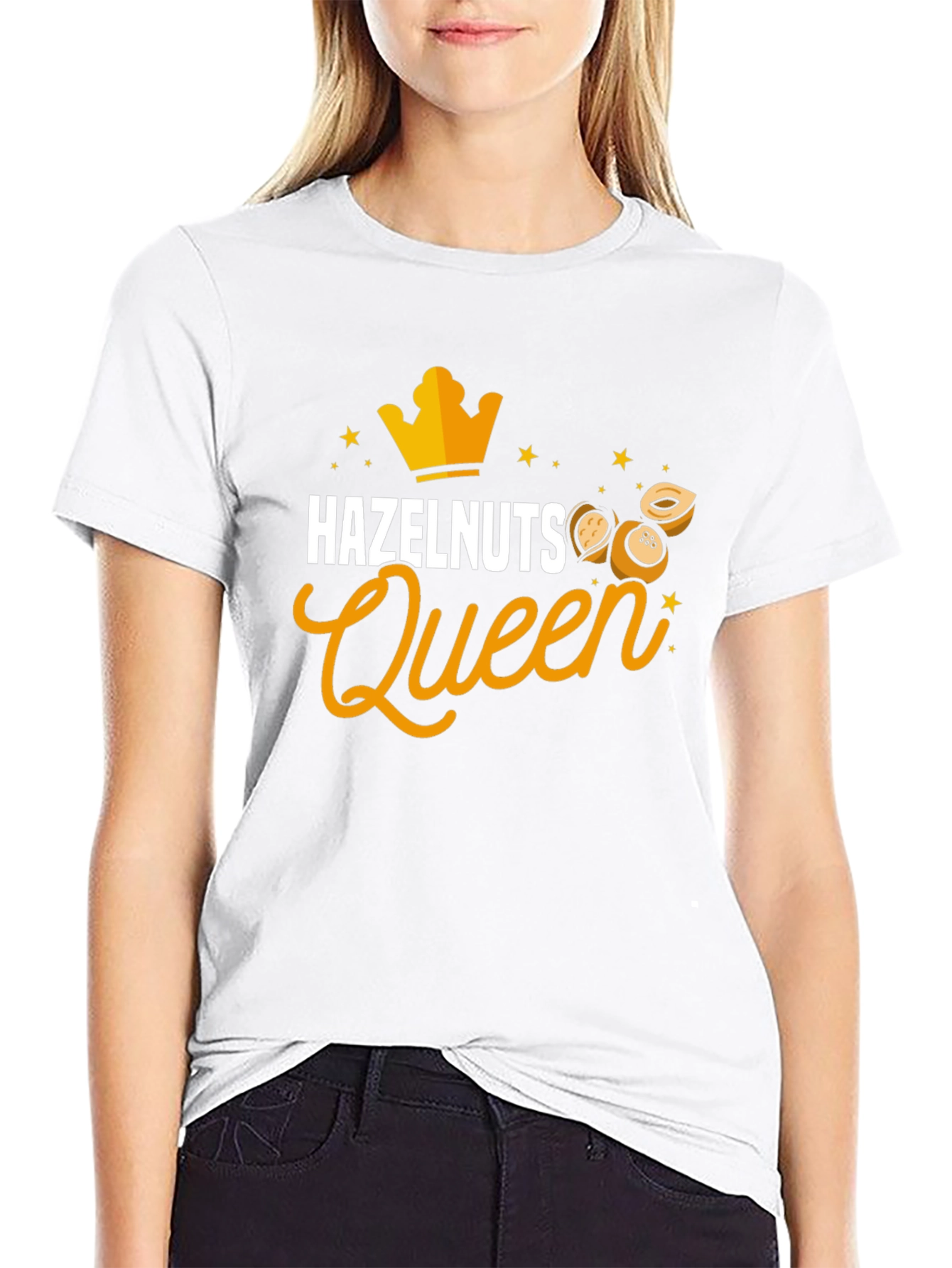 Hazelnuts Queen Black T-Shirt