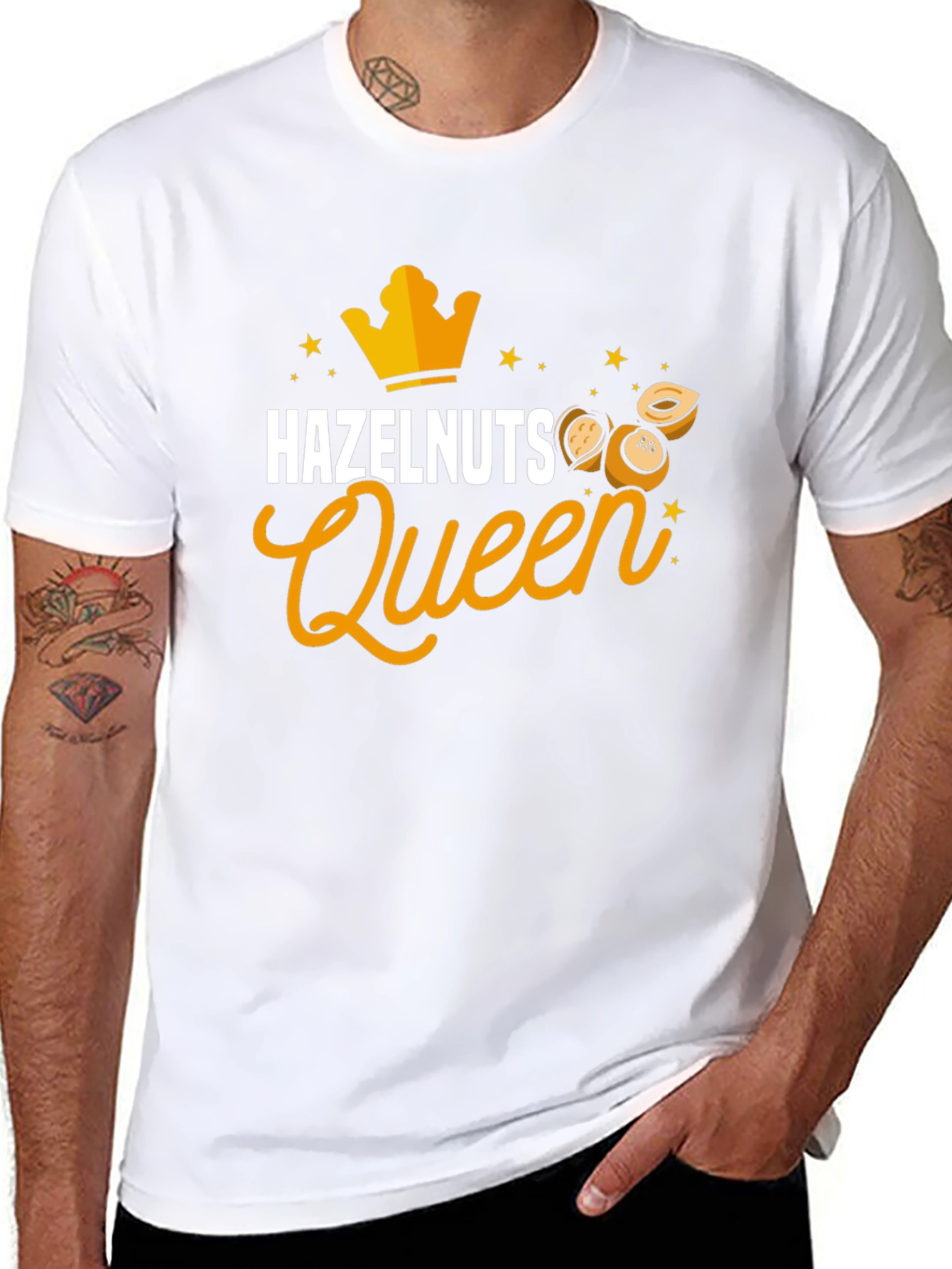 Hazelnuts Queen Black T-Shirt