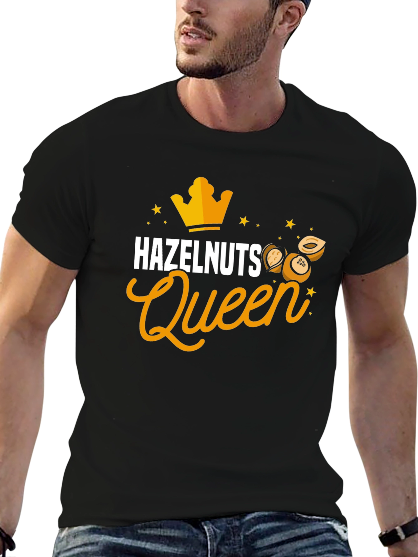 Hazelnuts Queen Black T-Shirt