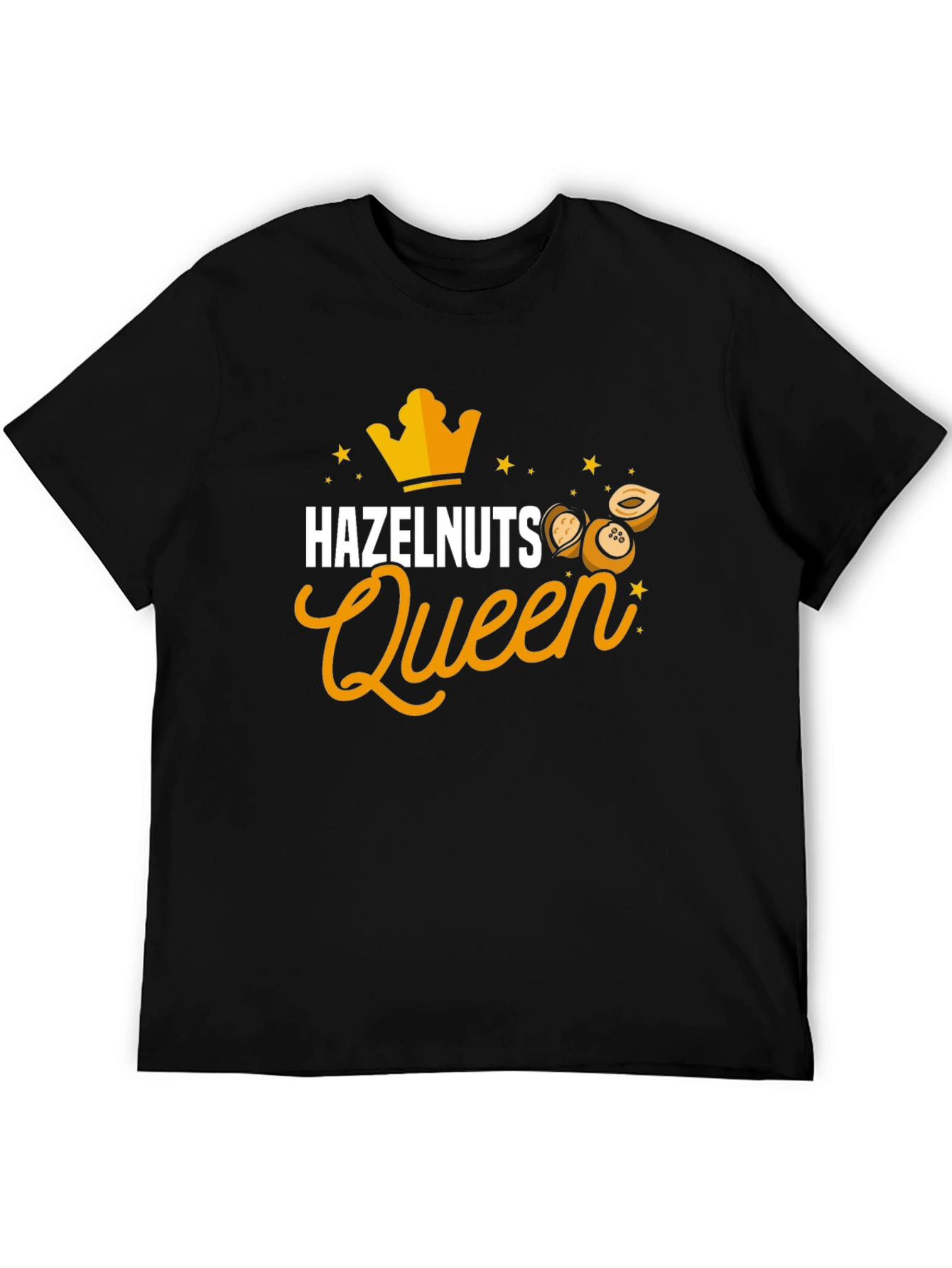 Hazelnuts Queen Black T-Shirt