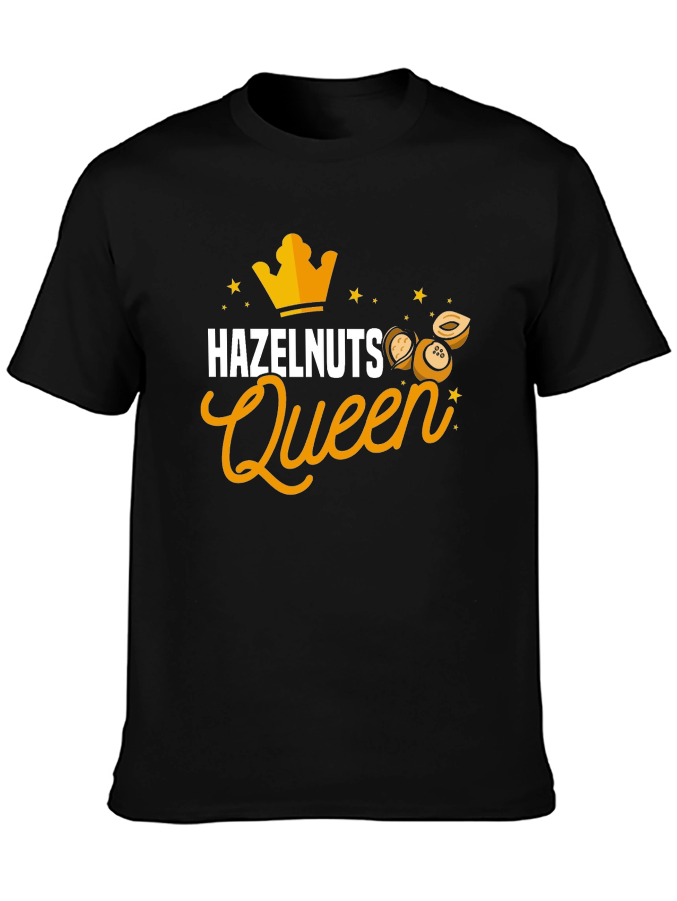 Hazelnuts Queen Black T-Shirt