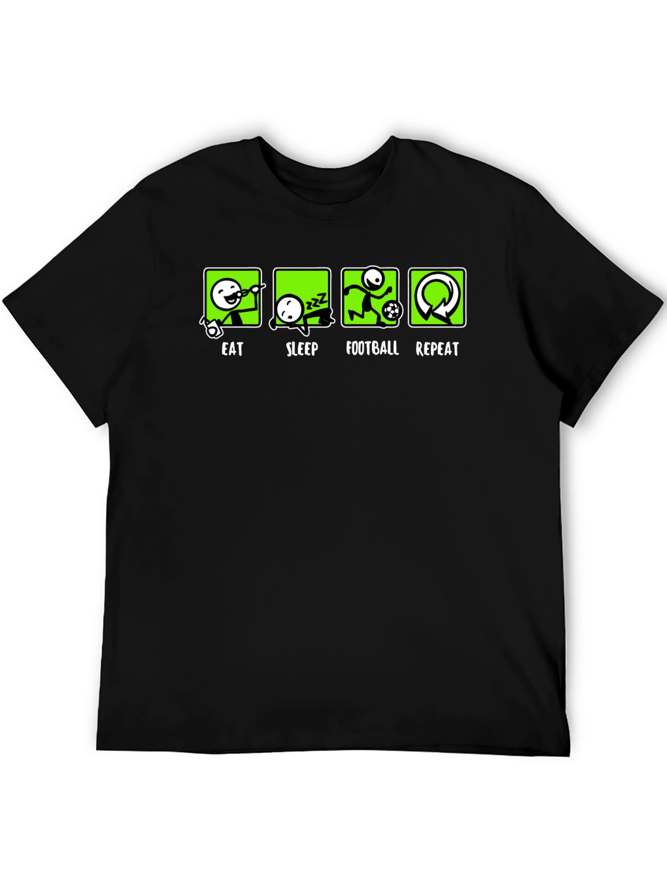 Eat Sleep Football Repeat T-Shirt