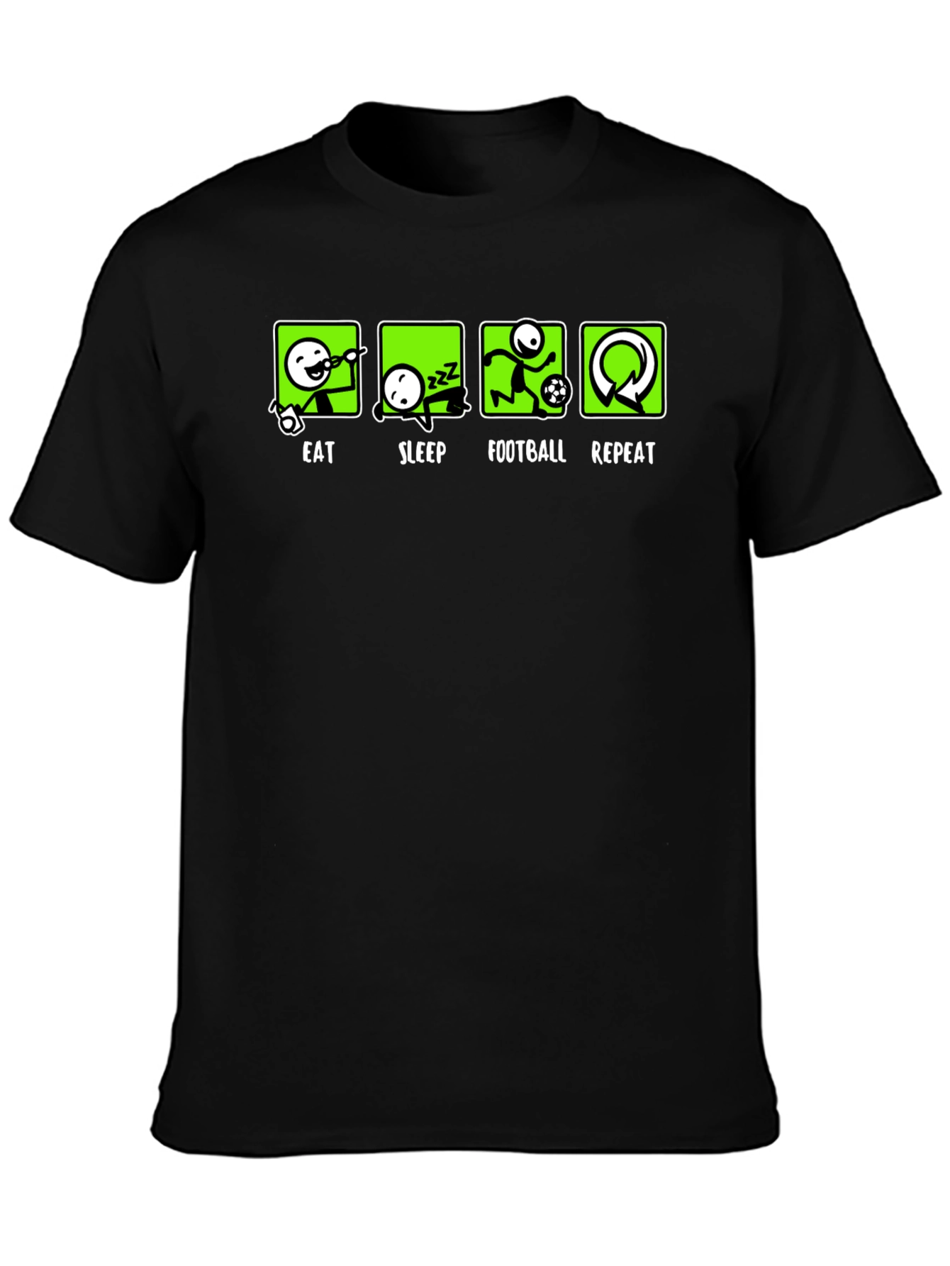 Eat Sleep Football Repeat T-Shirt
