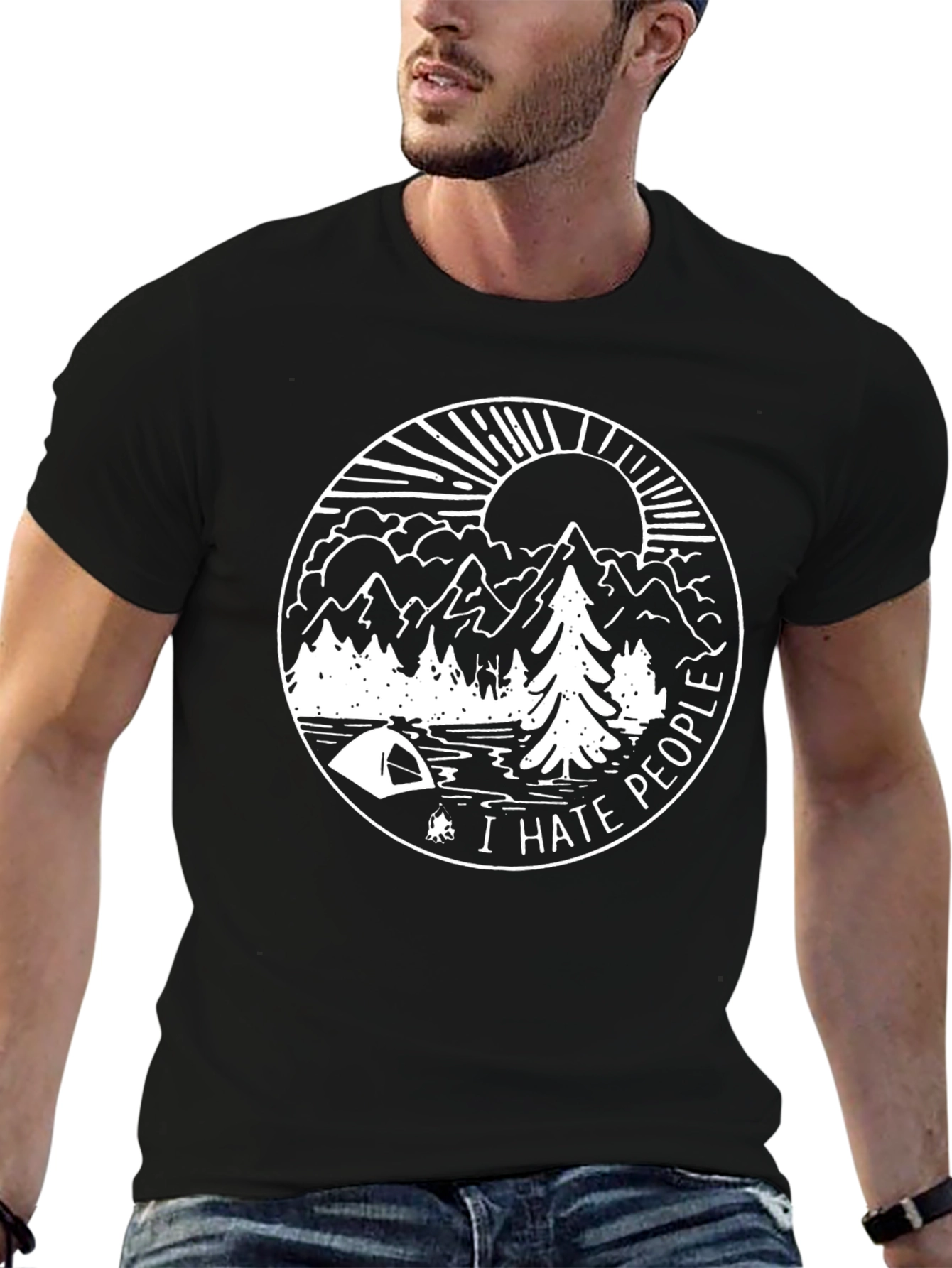 I Hate People Camping T-Shirt