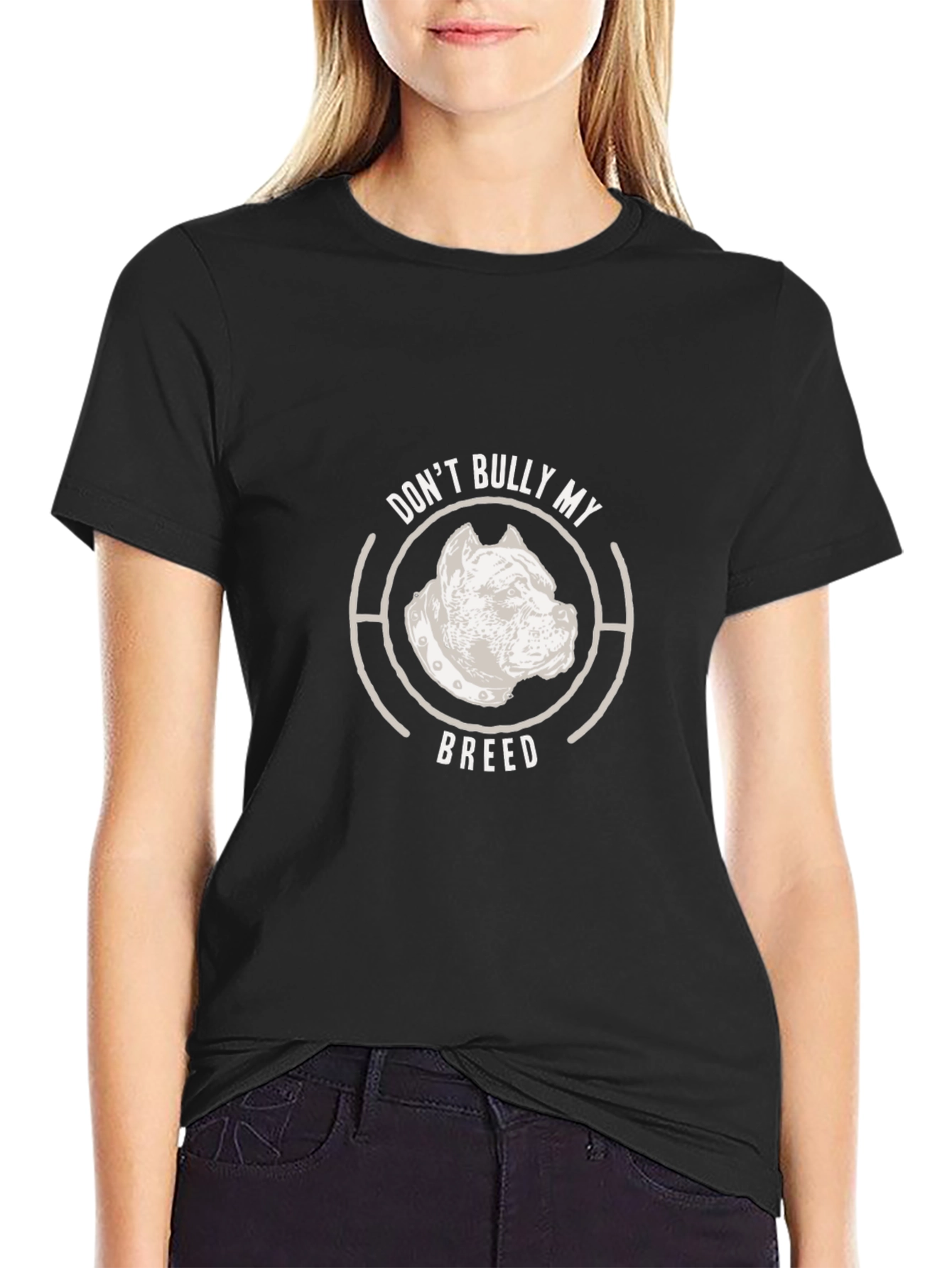 Dont Bully My Breed Dog Graphic T-Shirt