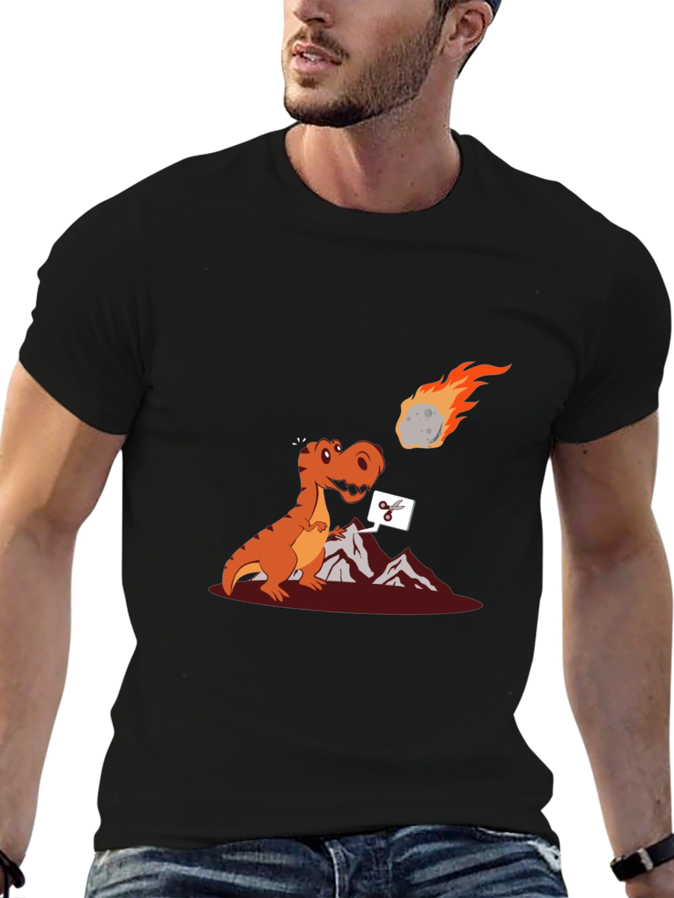 Dino Cuts Meteor T-Shirt - Extinction Event Tee