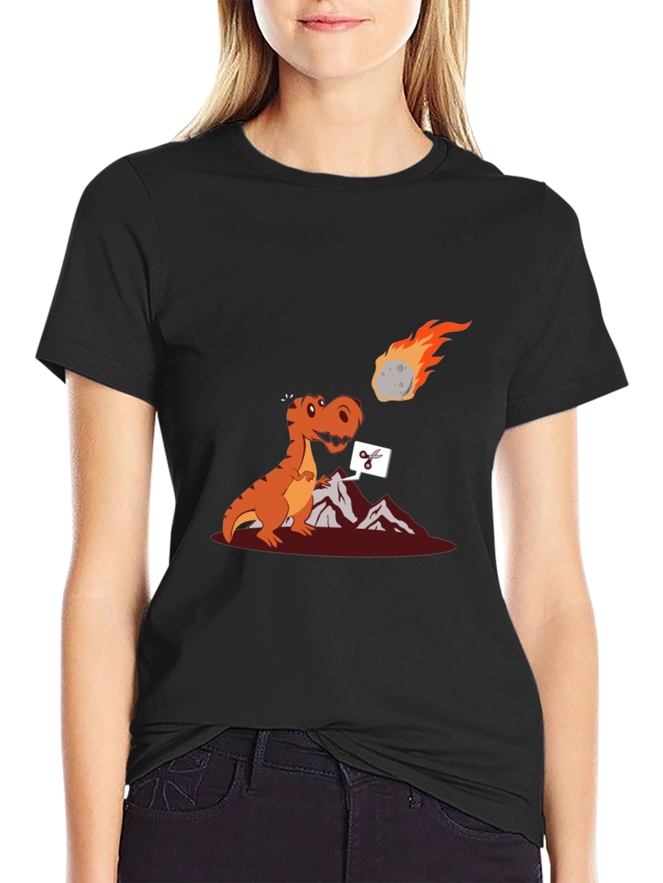 Dino Cuts Meteor T-Shirt - Extinction Event Tee