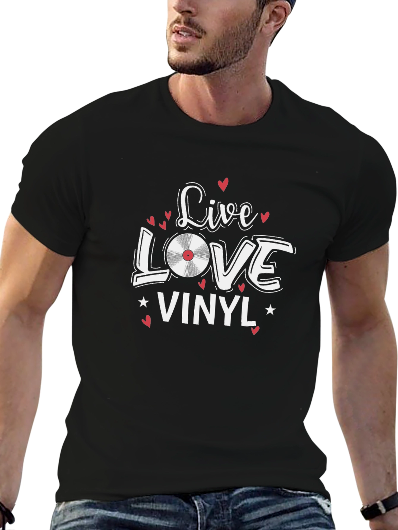 Live Love Vinyl Graphic T-Shirt